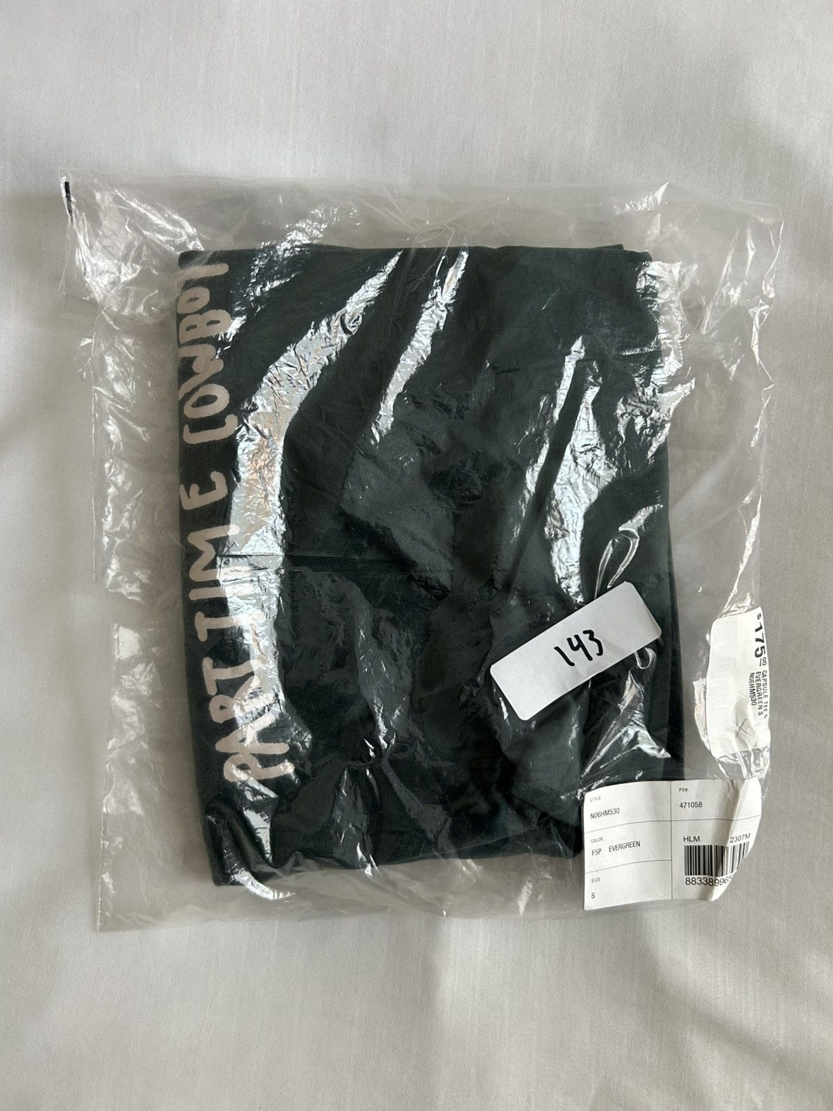 Helmut Lang Helmut Lang Green Scribbled Cowboy Shirt Part Time Size US S / EU 44-46 / 1 - 9 Thumbnail