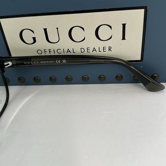 Gucci Gucci GG1118O 003 Eyeglasses Men's Black/Grey Full Rim Squar Size ONE SIZE - 12 Thumbnail