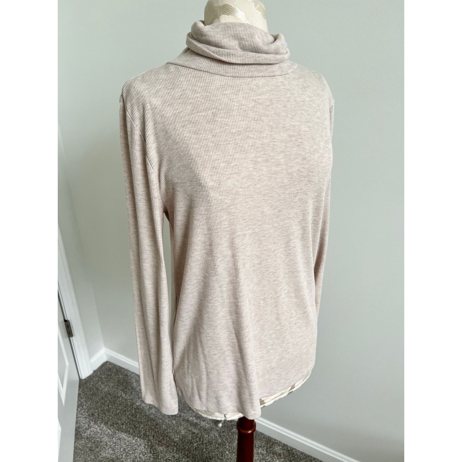 Loft Loft Turtleneck Long Sleeve Knit Sweater Large Size L / US 10 / IT 46 - 2 Thumbnail