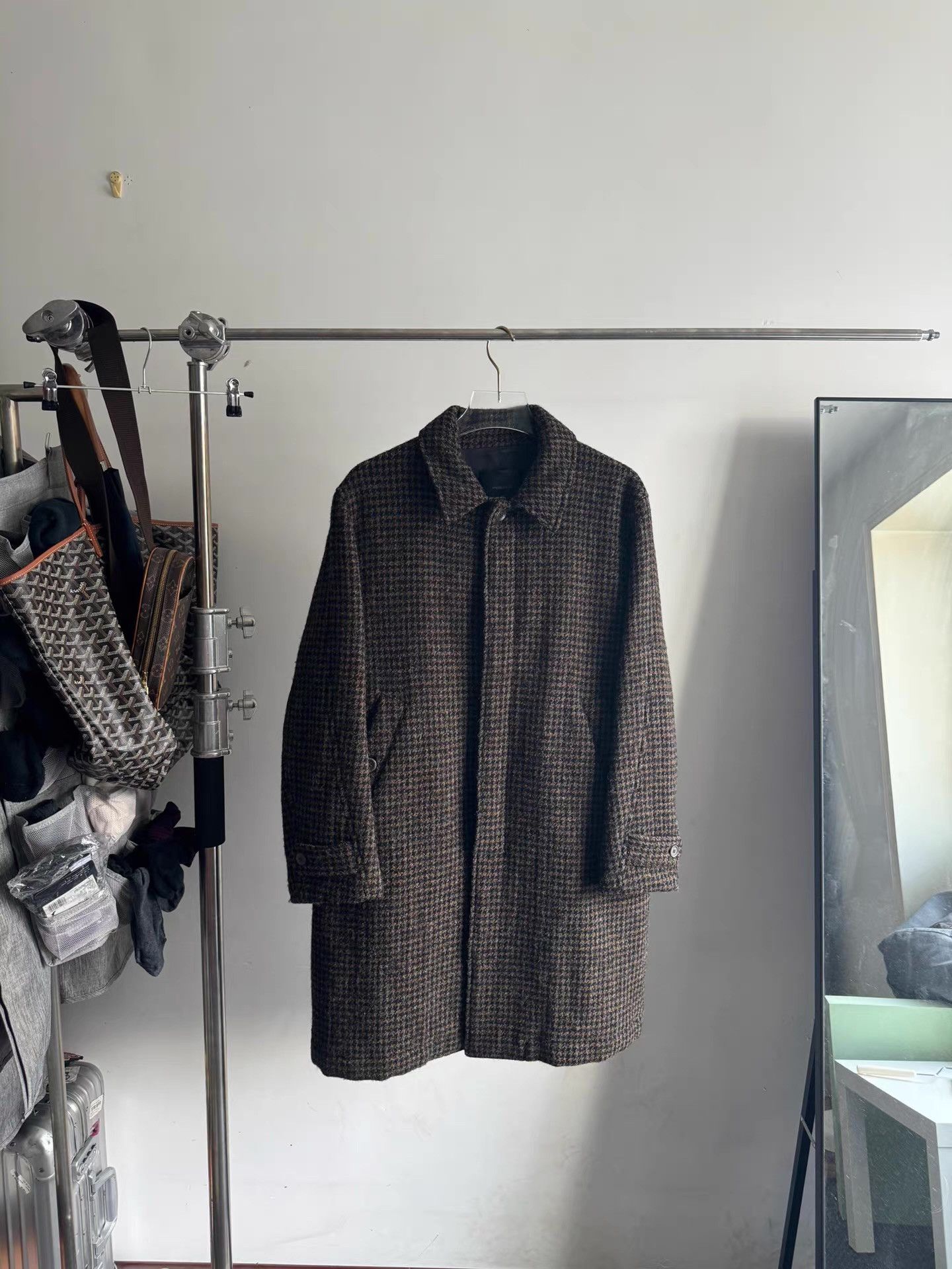 Undercover Undercover 17AW Houndstooth Wool Trench Coat Q17 Size US L / EU 52-54 / 3 - 1 Thumbnail