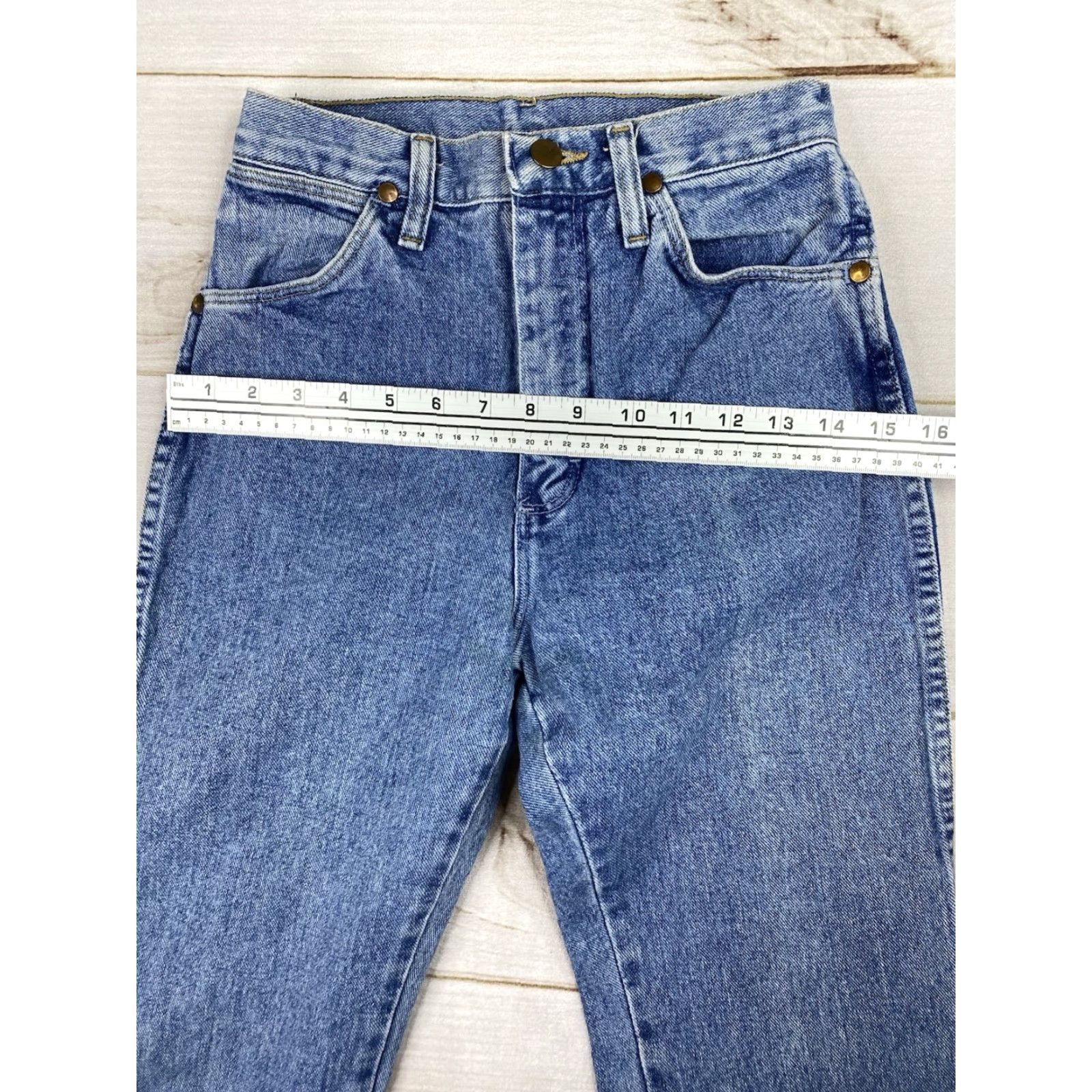 Wrangler VINTAGE Wrangler Jeans Womens 5 Cowboy Straight 90s Denim Blue Wrangler Jeans Womens 90s Cowboy Theme Womens Jeans Size 27" / US 4 / IT 40 - 4 Thumbnail