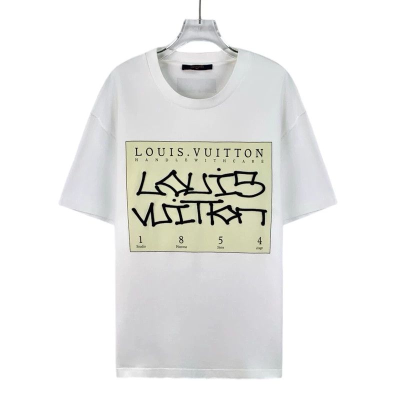 Louis Vuitton 22 white logo monogram embroidered cotton cr