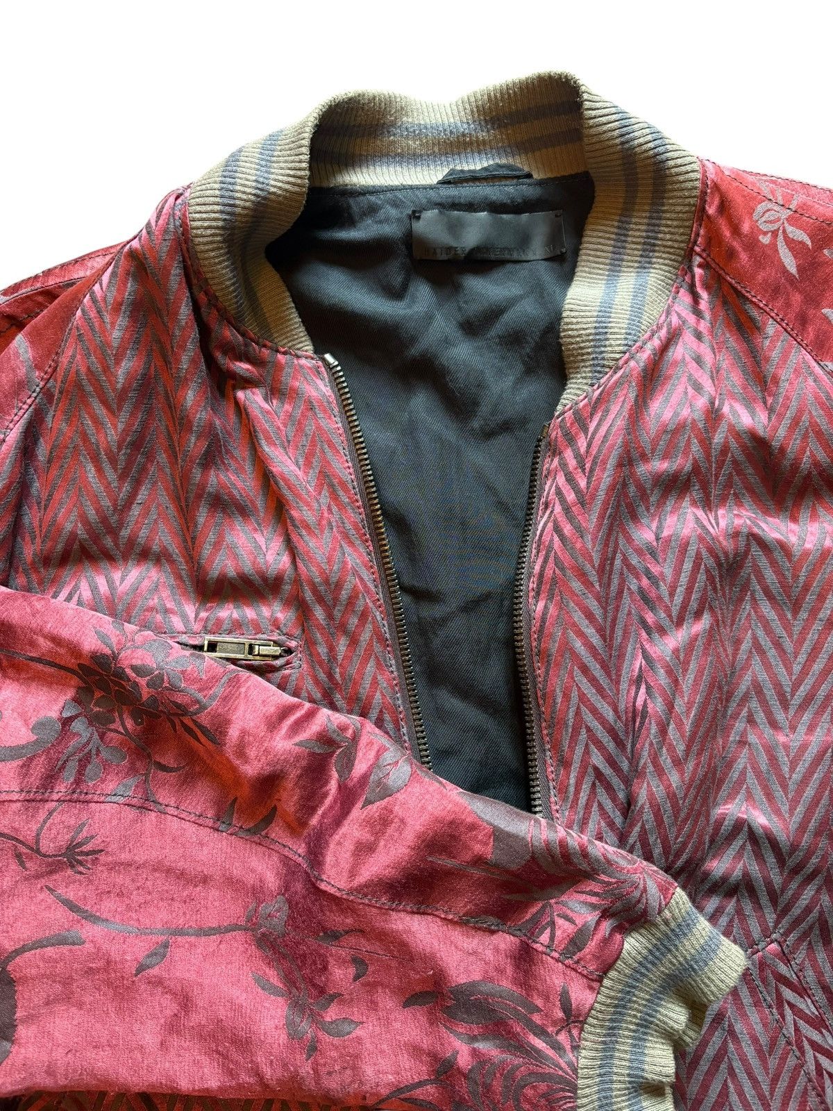 Haider Ackermann Haider ackermann 15ss Floral silk bomber jacket