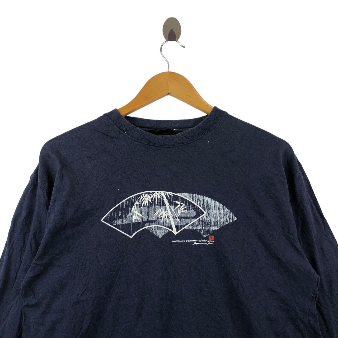 Other Vintage BARBADS TOKYO Japanese Fan Bamboo Tee Shirt Size L / US 10 / IT 46 - 3 Thumbnail