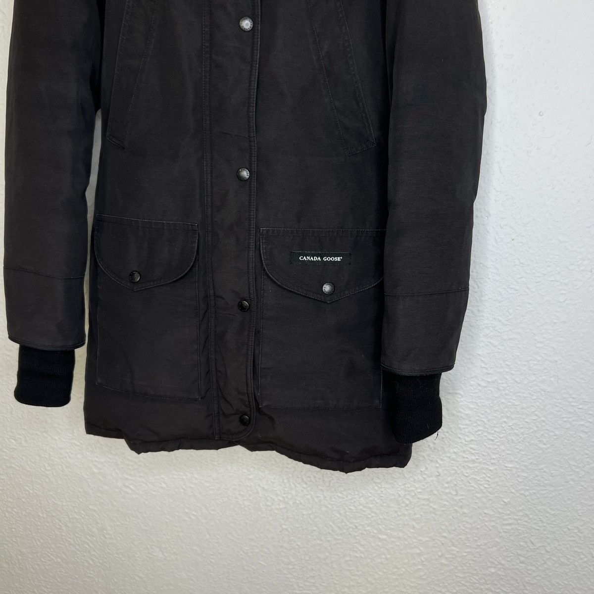 Canada Goose Canada Goose Trillum Parka Down Jacket Black Logo Retro Y2K Size S / US 4 / IT 40 - 2 Thumbnail