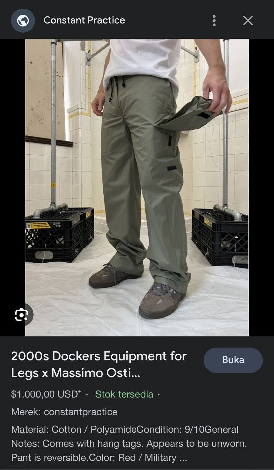 Dockers × Massimo Osti Very rare🔥 2000s Dockers Equipment