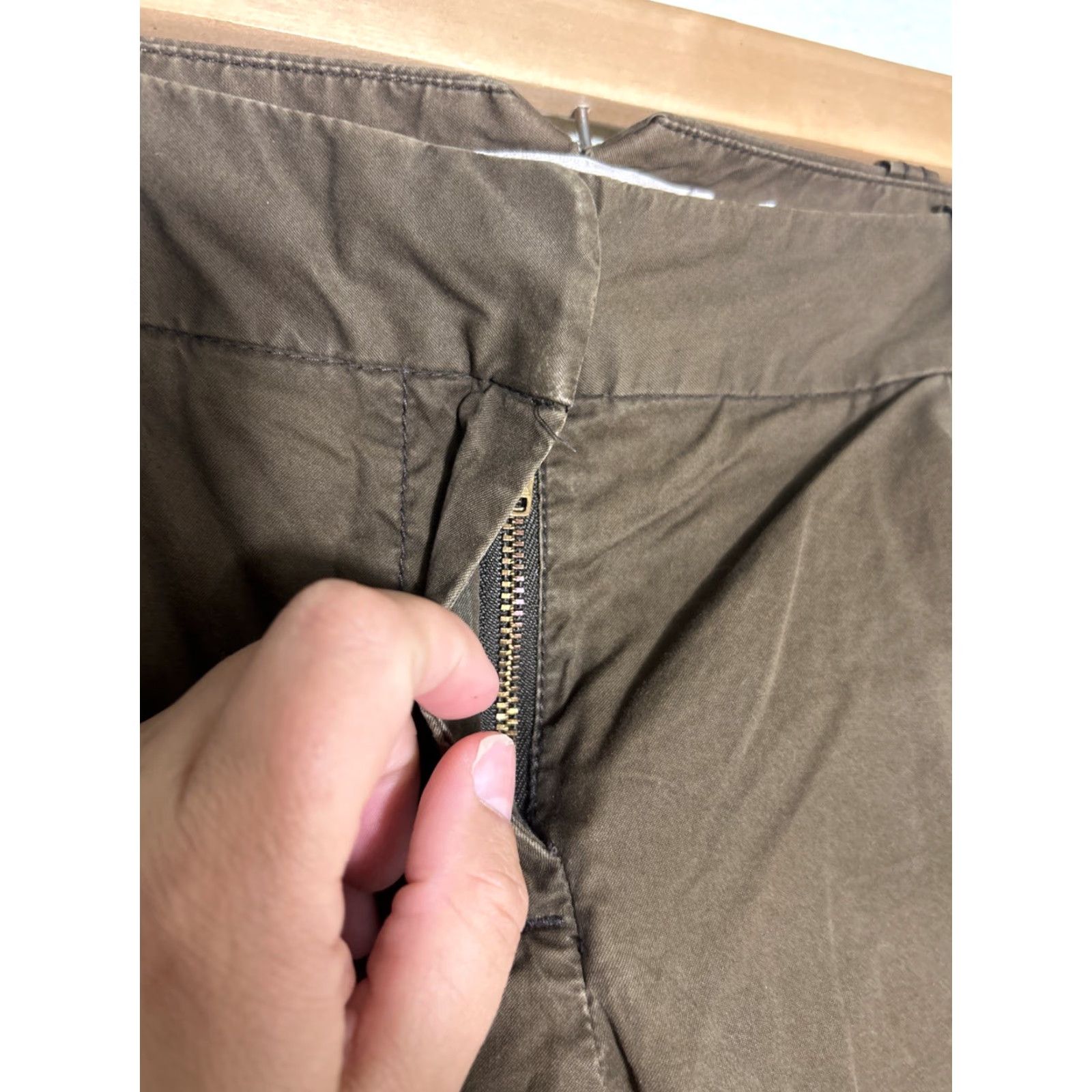 J.Crew J Crew Womens Chino Classic Twill Brown Pants Wide Leg 30x2 Size 2 Regular Size 26" / US 2 / IT 38 - 6 Thumbnail