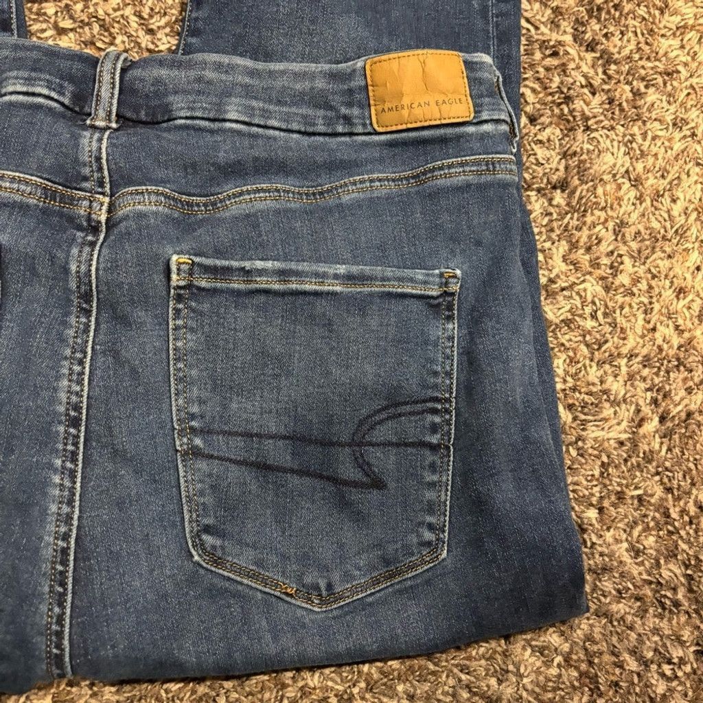 American Eagle Outfitters American Eagle Outfitters Curvy Hi Rise Jegging Jeans Size 36" / US 14 / IT 50 - 2 Thumbnail