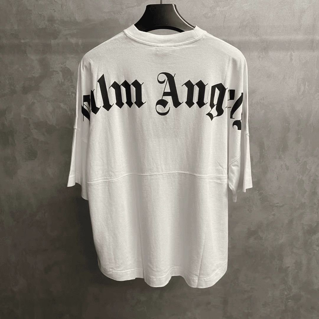 Palm Angels Palm Angels White Back Logo Short Sleeve Size US XXS / EU 40 - 1 Thumbnail