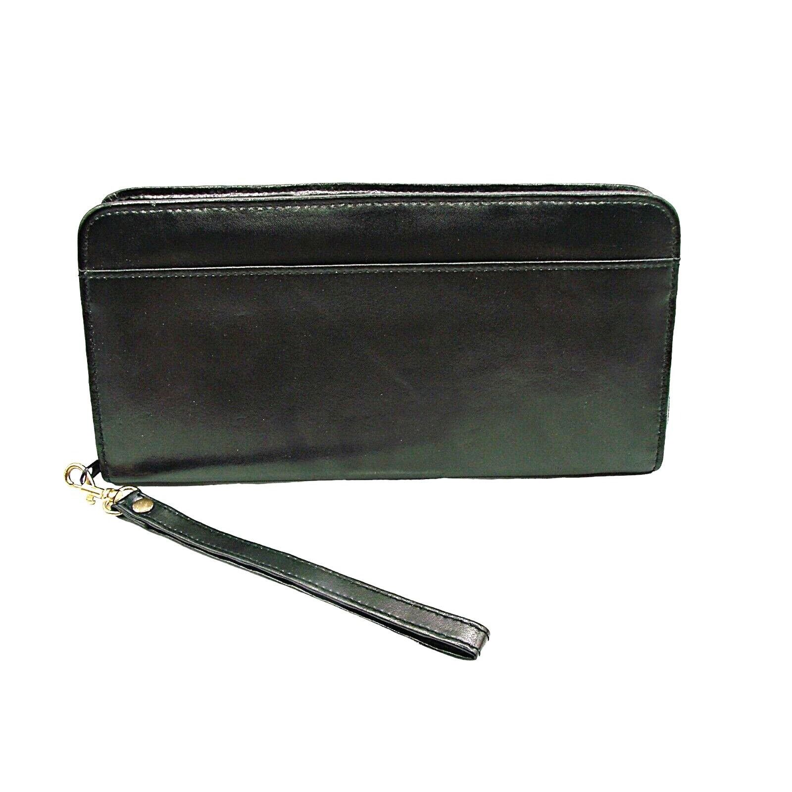 Other NEW Heritage Travel Doc Case Wallet Black Leather Full Zip I ...