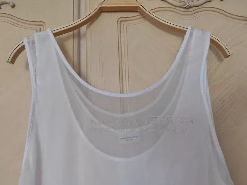 Dries Van Noten Dries Van Noten White Double-Layer Camisole Dress Size M / US 6-8 / IT 42-44 - 5 Thumbnail