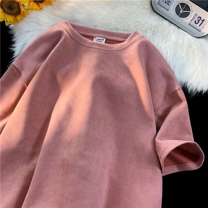 Other Pink Terry Cloth Oversized T-Shirt Size US M / EU 48-50 / 2 - 2 Thumbnail