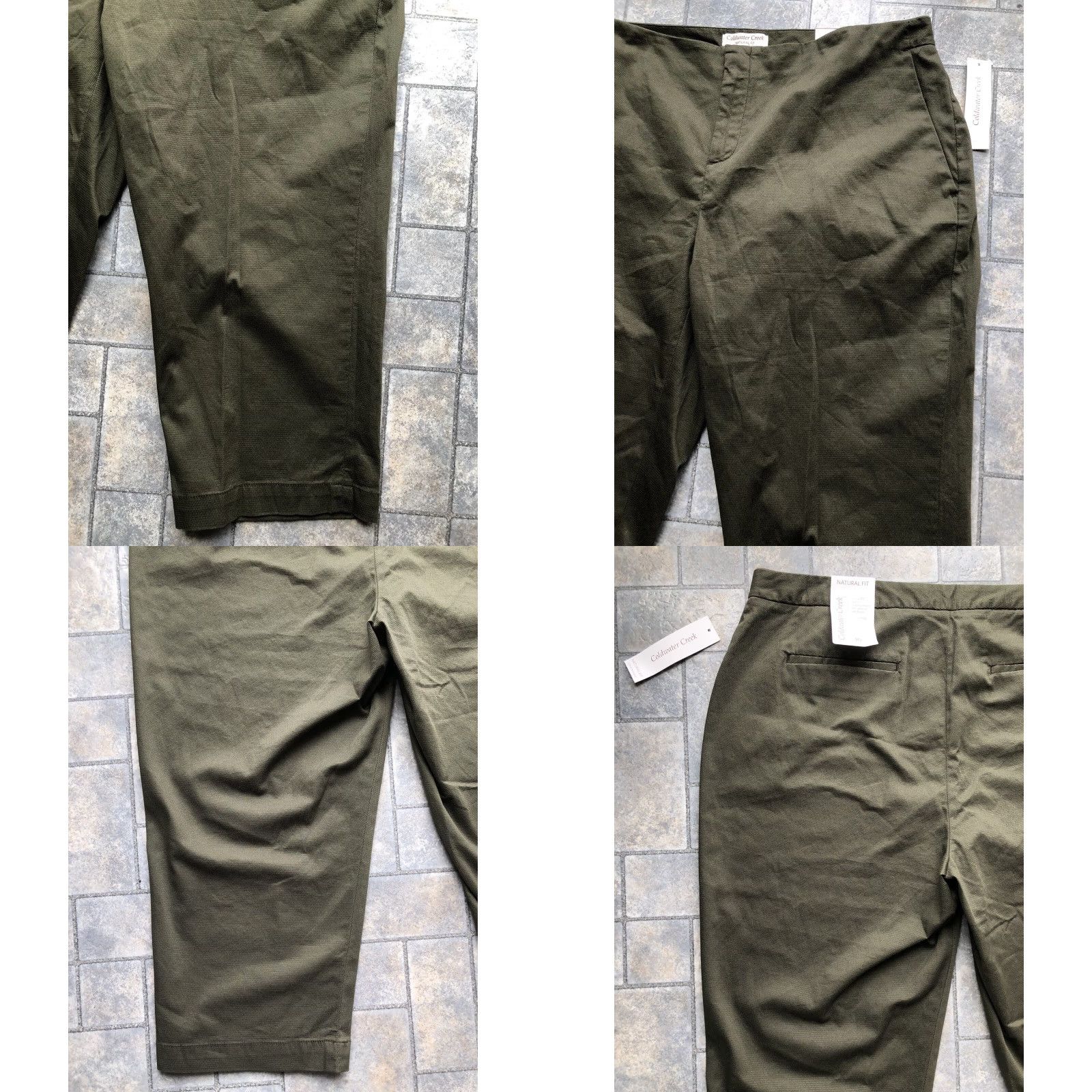 Coldwater Creek Coldwater Creek Pants Women's 16 Green Cropped Pique Natural Fit NWT Casual Business Formal Travel Size 38" / US 16 / IT 52 - 8 Thumbnail