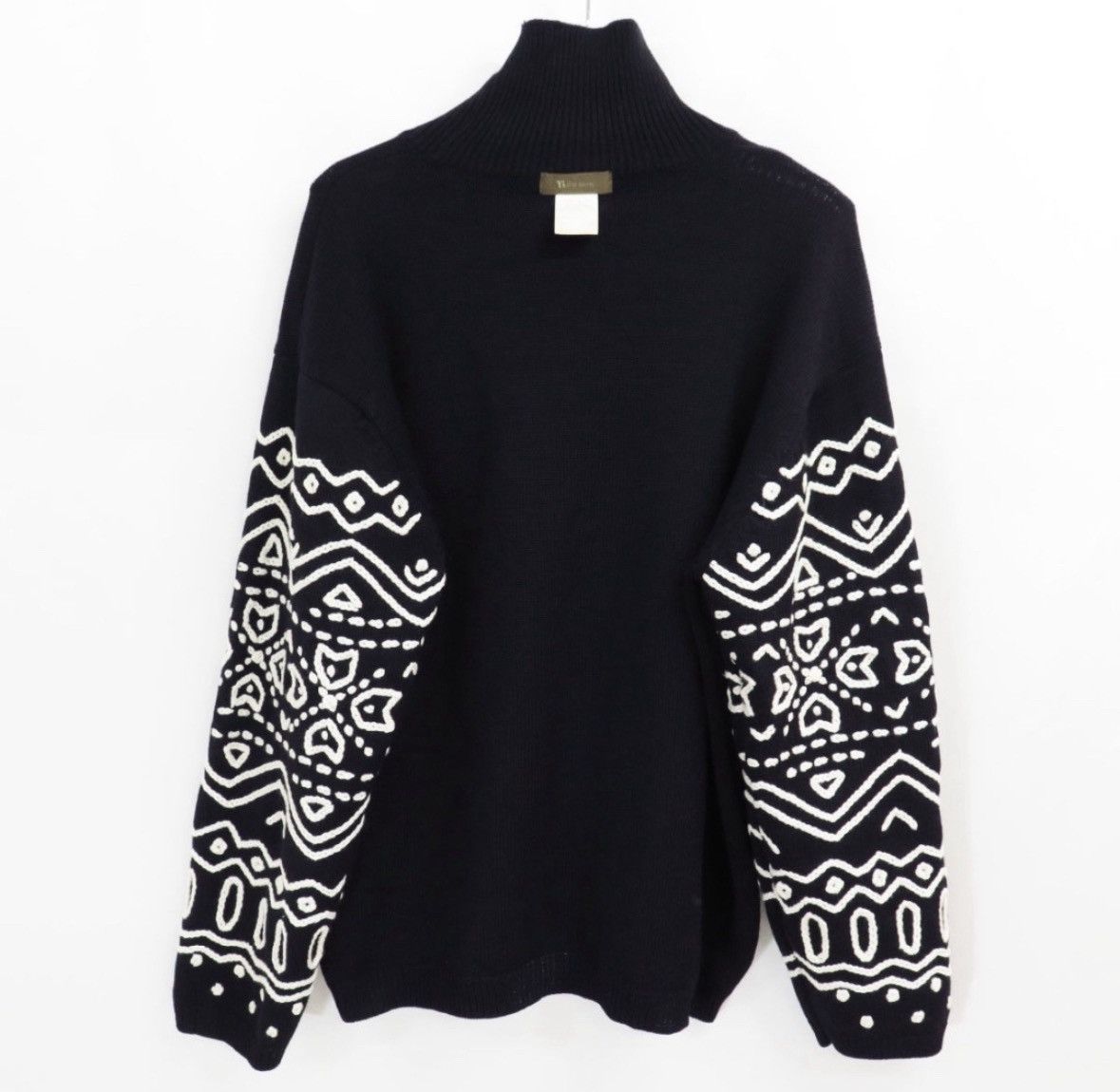 Yohji Yamamoto Y's for men Logo Embroidered Reversible Wool Knit Sweater Size US L / EU 52-54 / 3 - 6 Thumbnail
