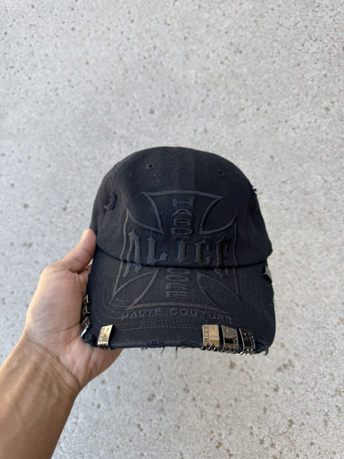 Alice Hollywood ALICE HOLLYWOOD CHOPPER LOGO CAP (BLACK