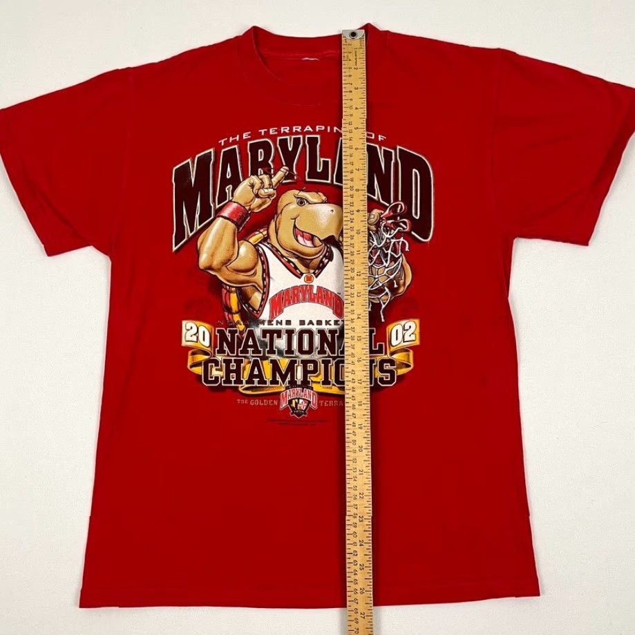 Champion VINTAGE University of Maryland Terrapins Shirt Mens M Red National Champions 2002 Size US M / EU 48-50 / 2 - 4 Thumbnail