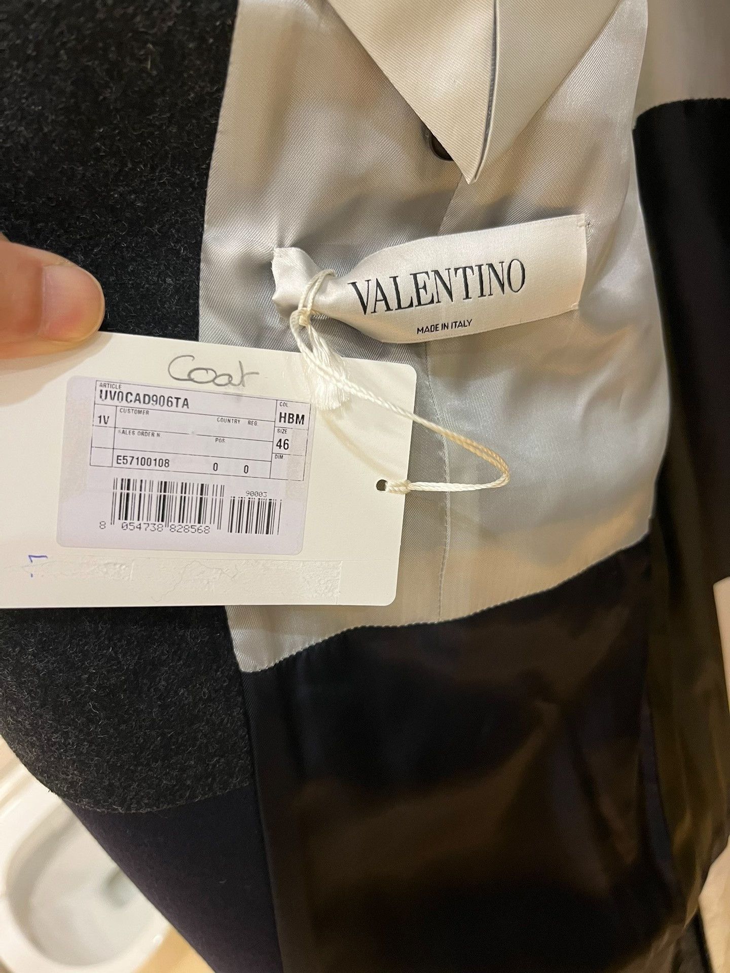 Valentino Valentino Gray Wool Striped Coat Size US S / EU 44-46 / 1 - 4 Thumbnail