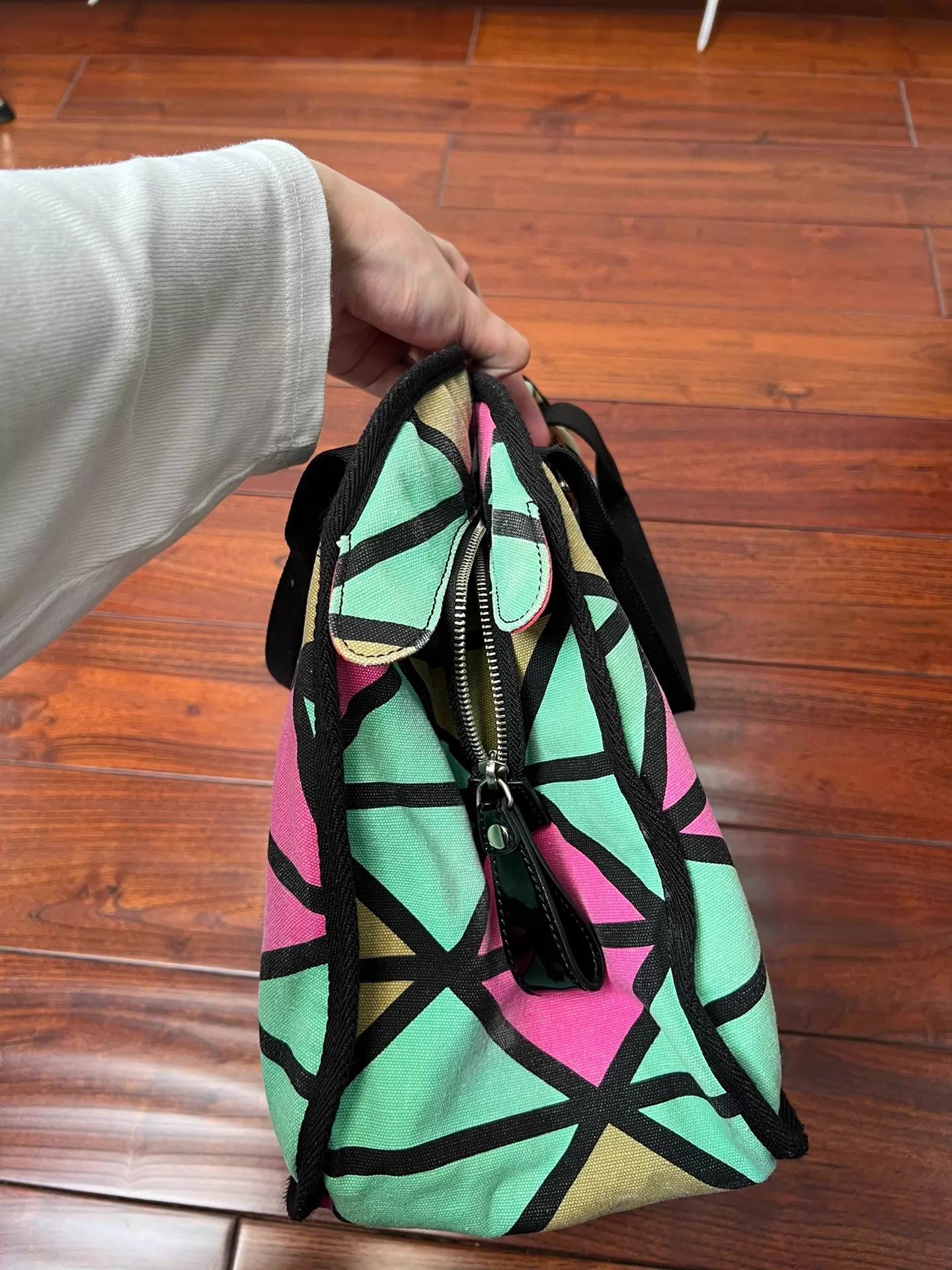 Vivienne Westwood Vivienne Westwood Colorblocked Washed Canvas Tote Retro Size ONE SIZE - 8 Thumbnail