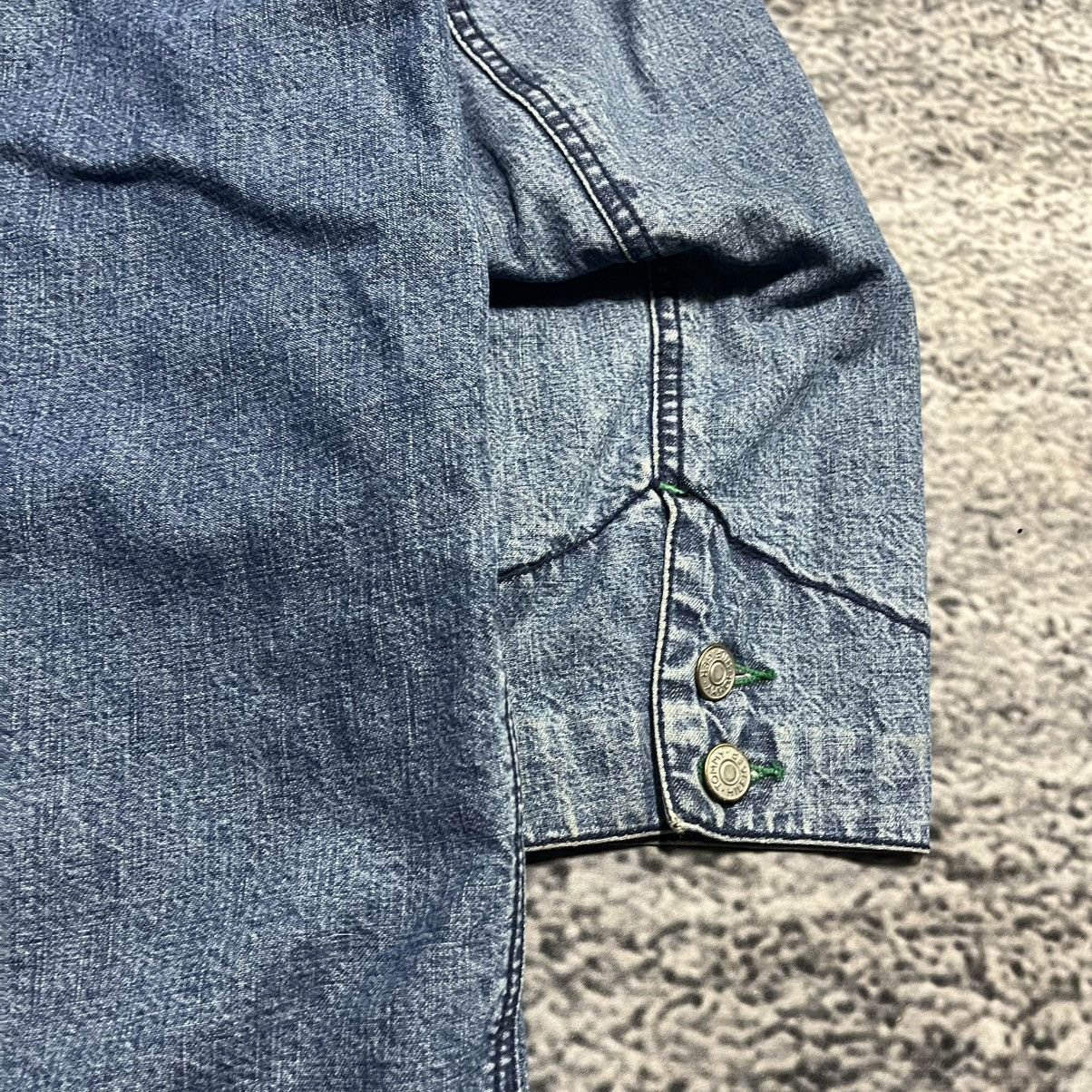 Tommy Hilfiger Vintage 90s Tommy Hilfiger Flannel Lined Denim Chore Coat Size US M / EU 48-50 / 2 - 11 Thumbnail