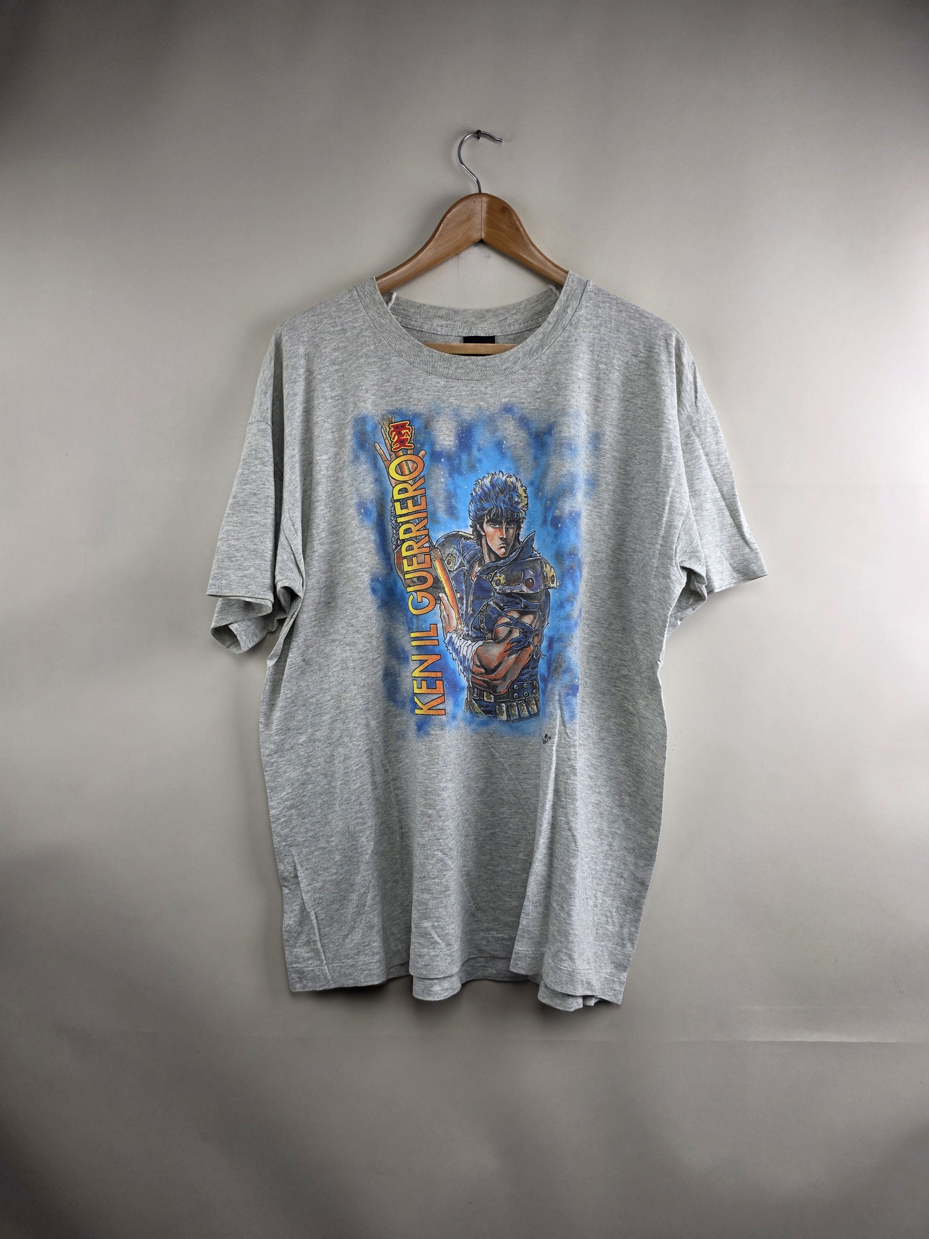 Anime 90s Kenshiro Hokuto no ken Fist of the north star Anime Tee Size US XL / EU 56 / 4 - 1 Thumbnail
