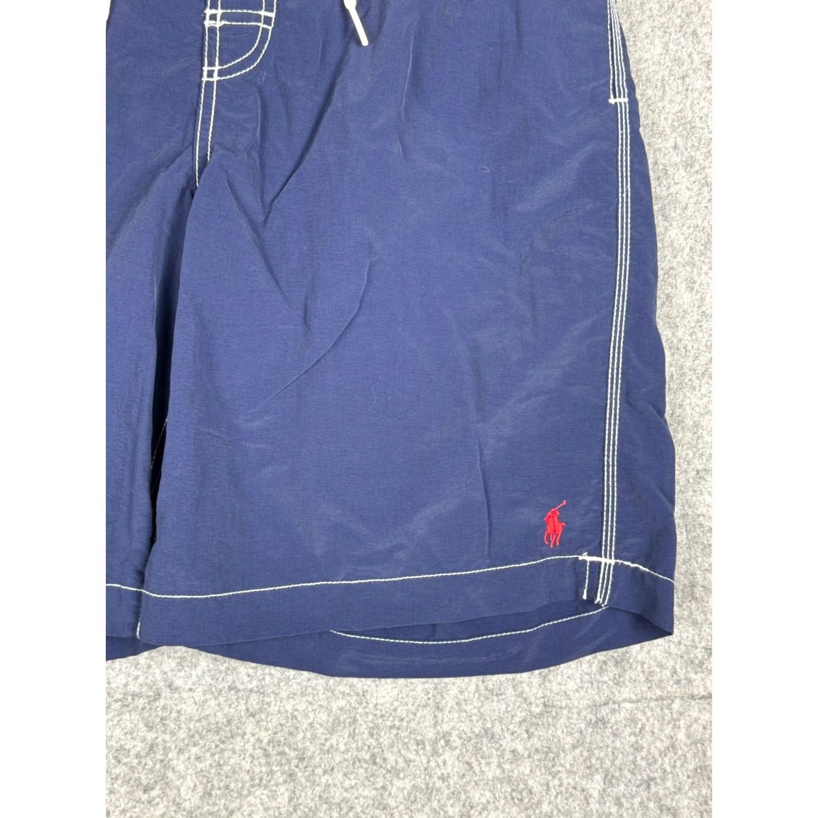 Polo Ralph Lauren VINTAGE Polo Ralph Lauren Board Shorts Mens Medium Blue Swim Trunks Cargo Lined Size US L / EU 52-54 / 3 - 4 Thumbnail