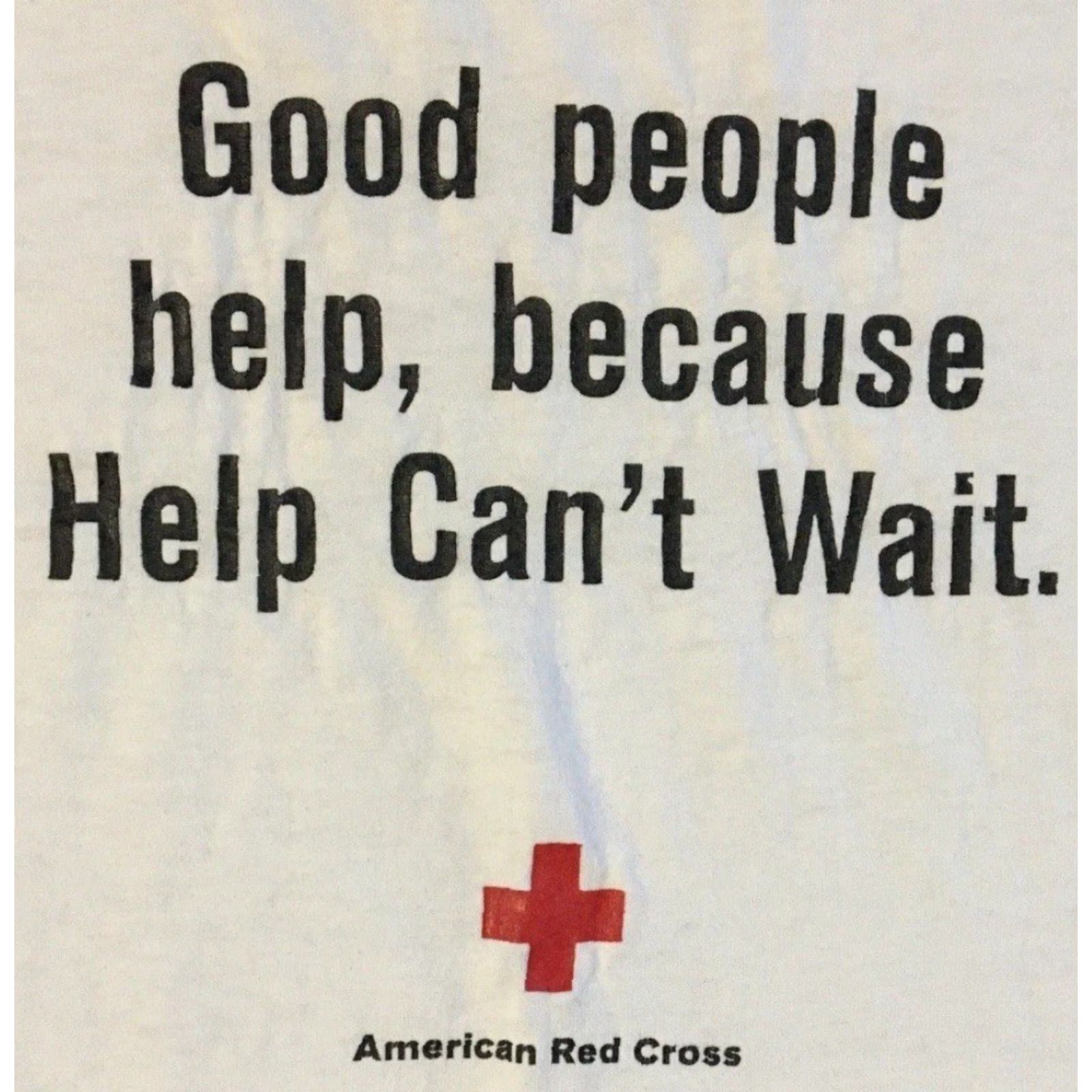 Vintage VINTAGE Red Cross Help Can’t Wait Faded Promo Shirt XL Doctor Nurse 90s 80s Grunge White T-Shirt Mens Slim? Size US XL / EU 56 / 4 - 2 Thumbnail