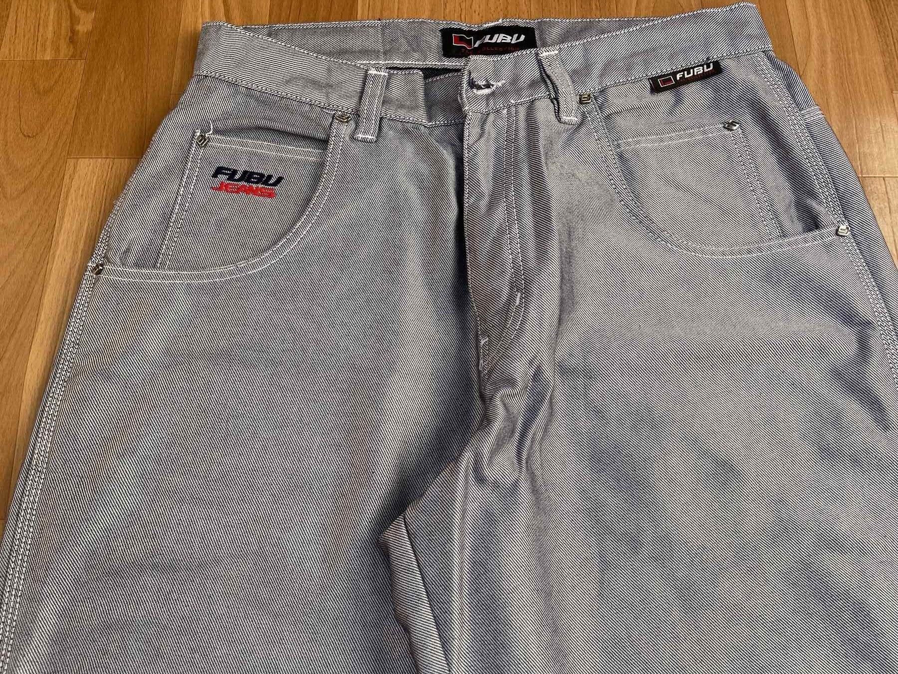 Fubu FUBU jeans shiny vintage baggy jeans silver metallic size 32 Size US 32 / EU 48 - 13 Thumbnail