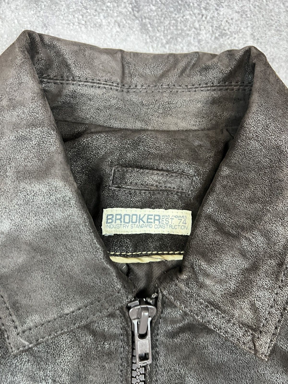 Vintage Brooker Vintage Leather Jacket Mens Brown Size US M / EU 48-50 / 2 - 4 Thumbnail
