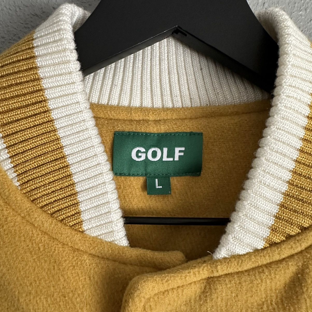 Golf Wang × Golf le Fleur Golf Wang Yellow Letterman Jacket Size US L / EU 52-54 / 3 - 4 Thumbnail