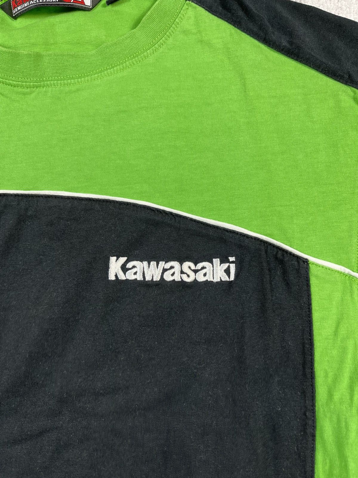 Other Vintage Kawasaki Racing Green Black Tee Y2K Moto Size US M / EU 48-50 / 2 - 5 Thumbnail