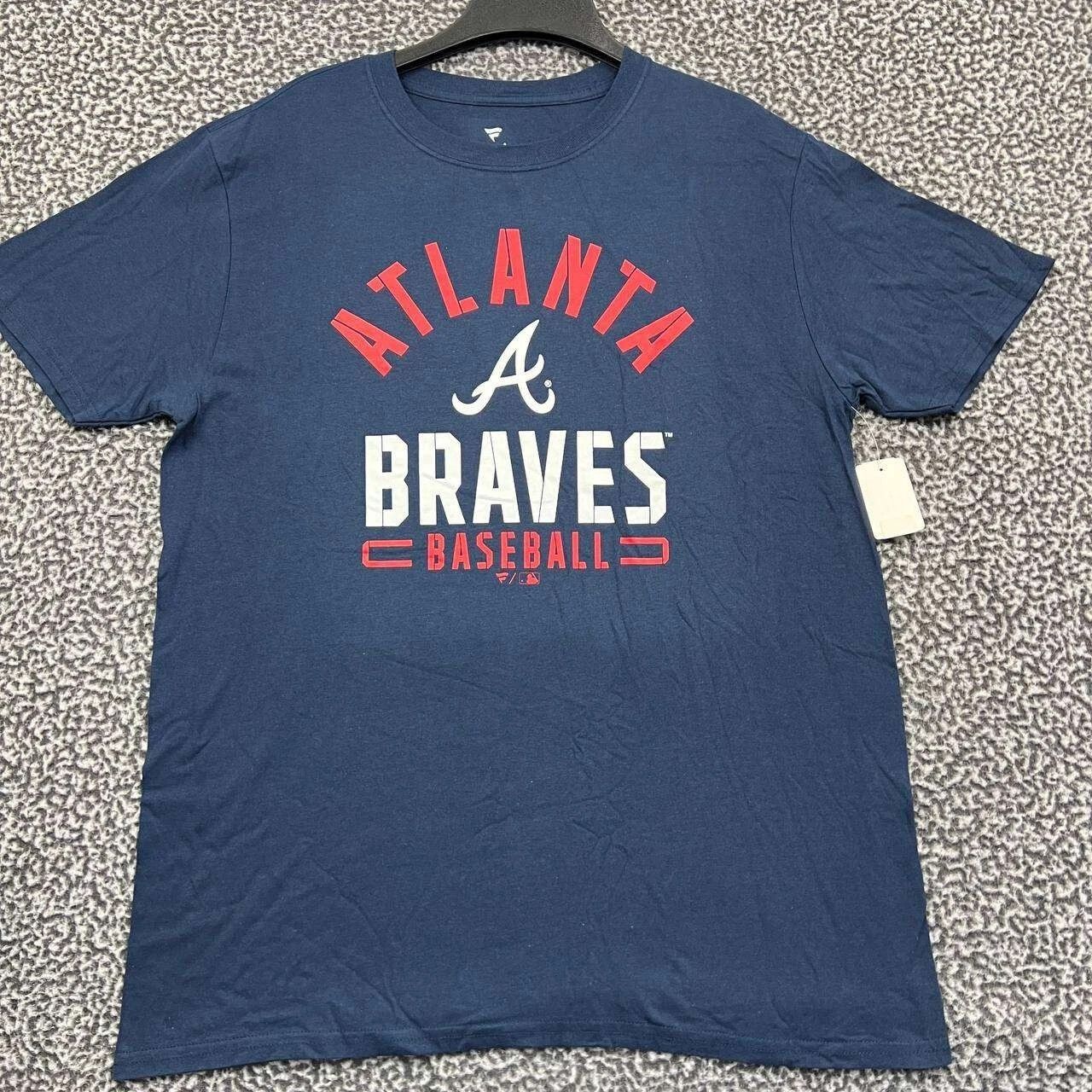 Other Atlanta Braves Shirt Men Short Sleeve Crew Neck Cotton L Size US L / EU 52-54 / 3 - 1 Thumbnail