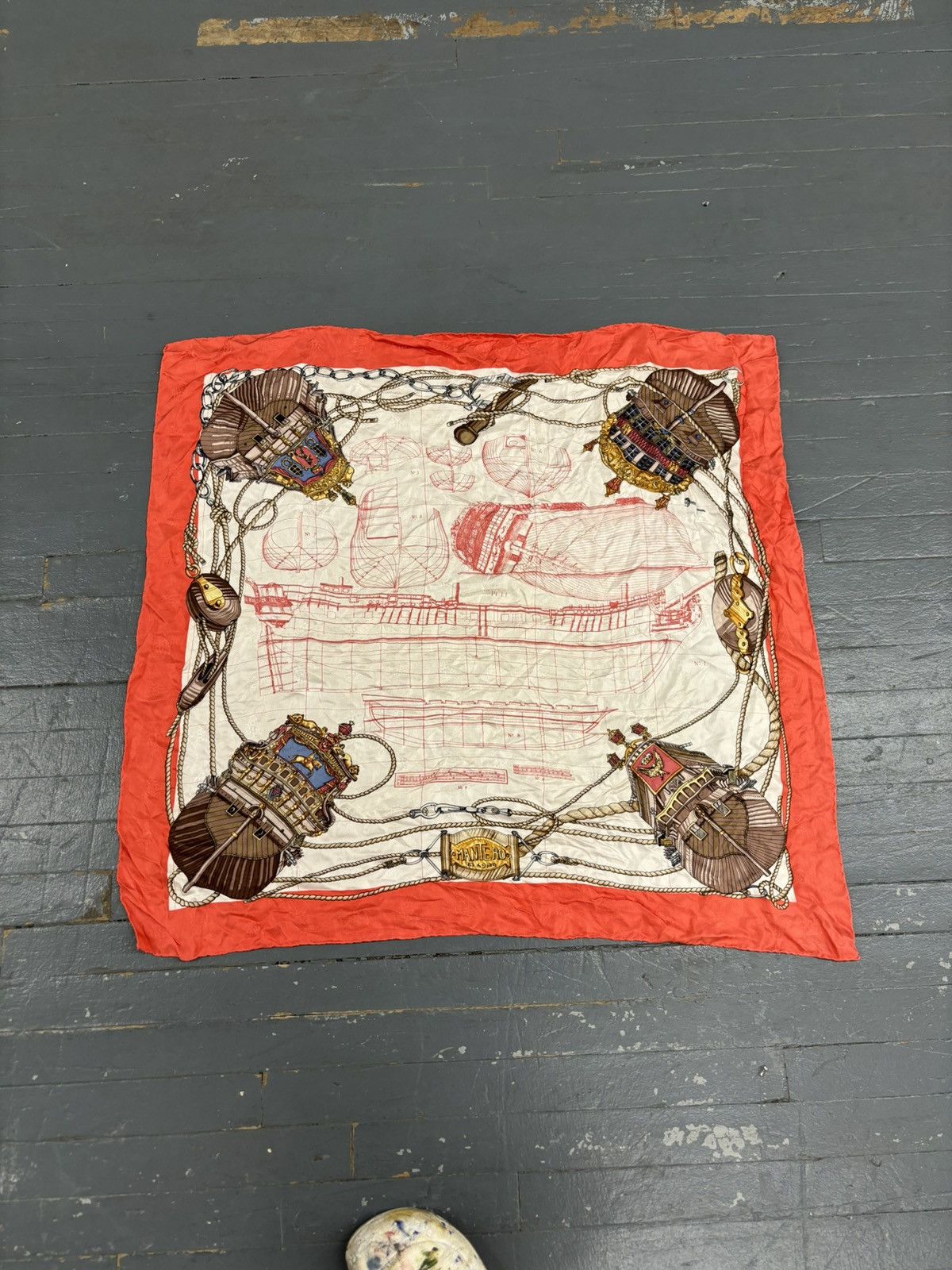 Designer × Vintage Vintage montero silk scarf Size ONE SIZE - 1 Thumbnail