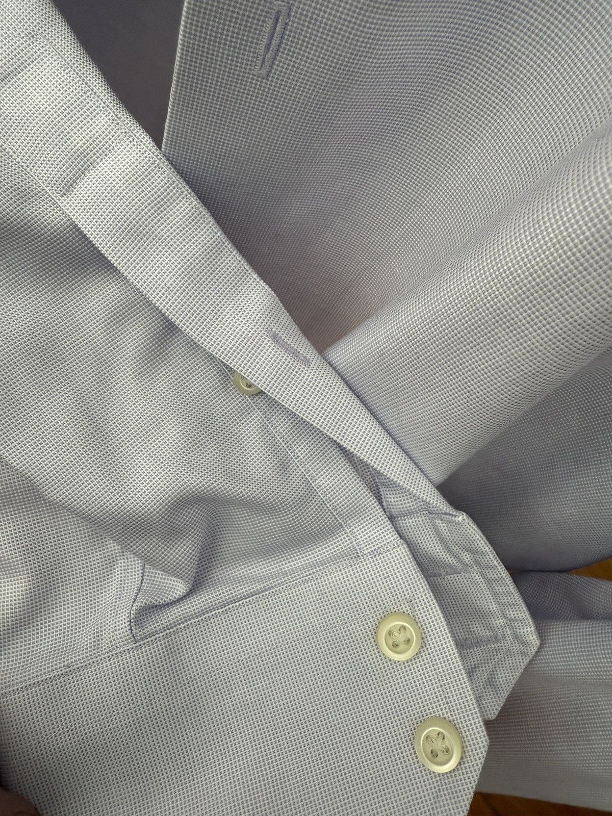 Banana Republic New Banana Republic lilac Dress Shirt with Subtle Pattern Size US L / EU 52-54 / 3 - 6 Thumbnail