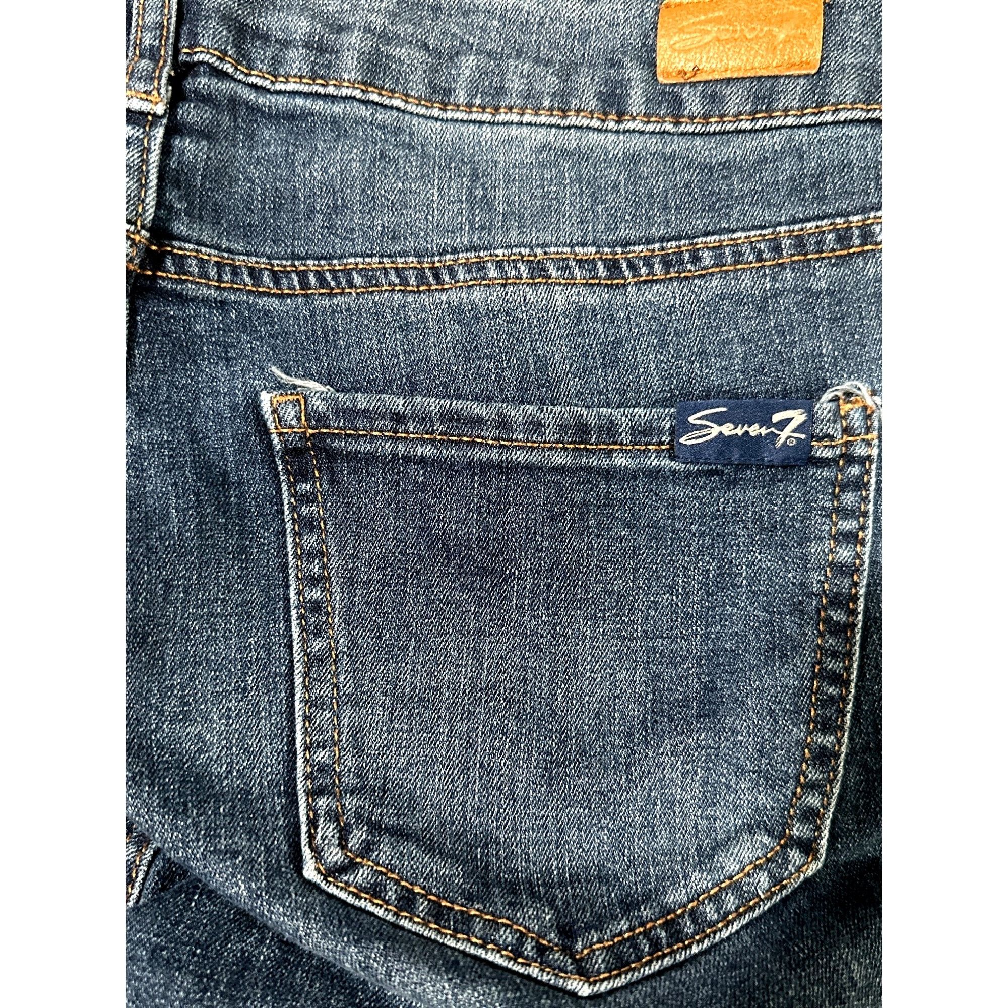 Seven 7 Seven7 Weekend Slim Fit Jean Flattering Straight Leg Super S Size 27" / US 4 / IT 40 - 5 Thumbnail