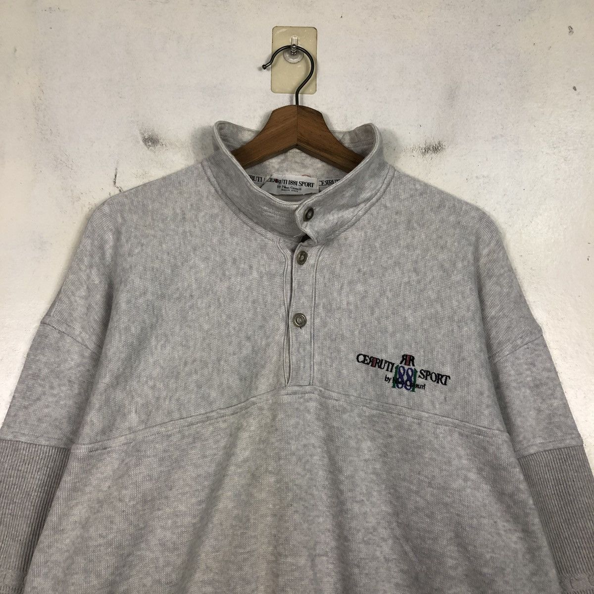 Japanese Brand 📌Vintage Half Button Sweatshirt Cerrutti 1881 Sports Size US M / EU 48-50 / 2 - 5 Thumbnail