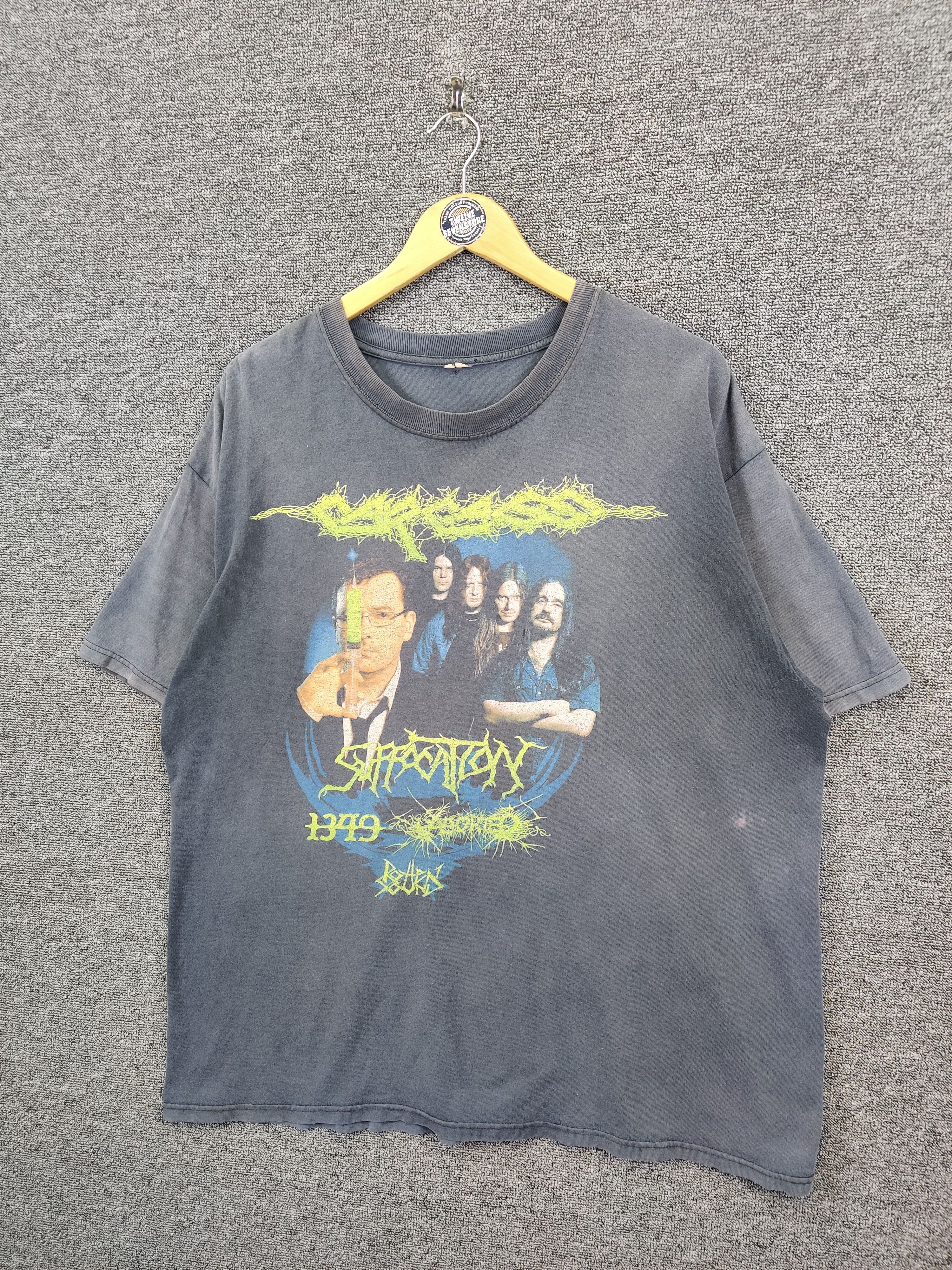 Band Tees Vintage Carcass Suffocation Tour Band Tee Tshirt Size US XL / EU 56 / 4 - 2 Thumbnail