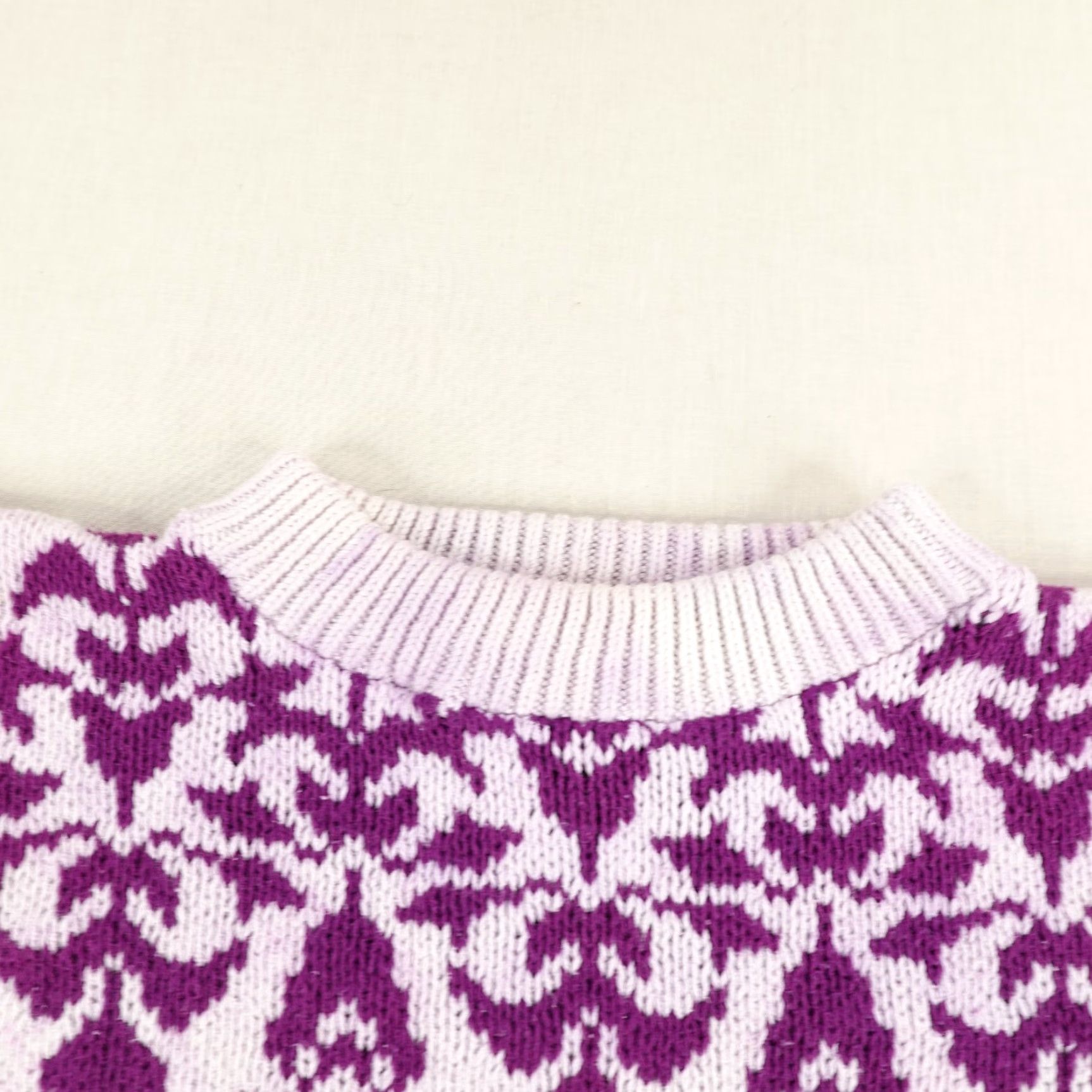 Eddie Bauer VINTAGE Eddie Bauer Sweater Large Purple Faire Isle Thick Chunky Fisherman Mens Size US L / EU 52-54 / 3 - 2 Thumbnail