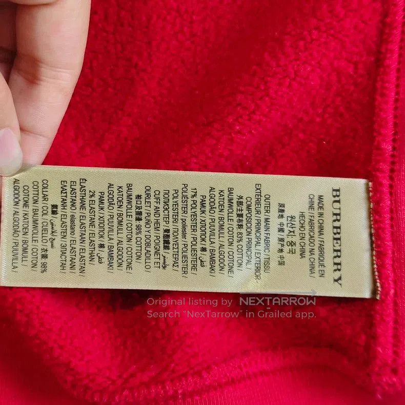 Burberry Burberry War Horse Red Sweatshirt. Size US L / EU 52-54 / 3 - 5 Thumbnail