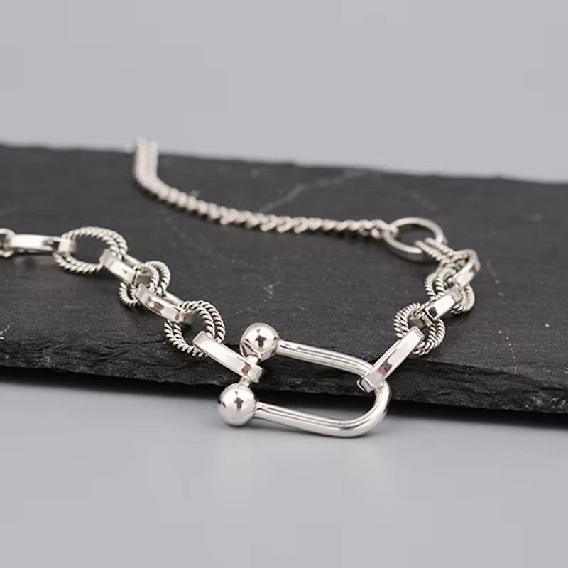 Jewelry Creative Vintage Hip HopU-shaped Necklace Size ONE SIZE - 4 Thumbnail