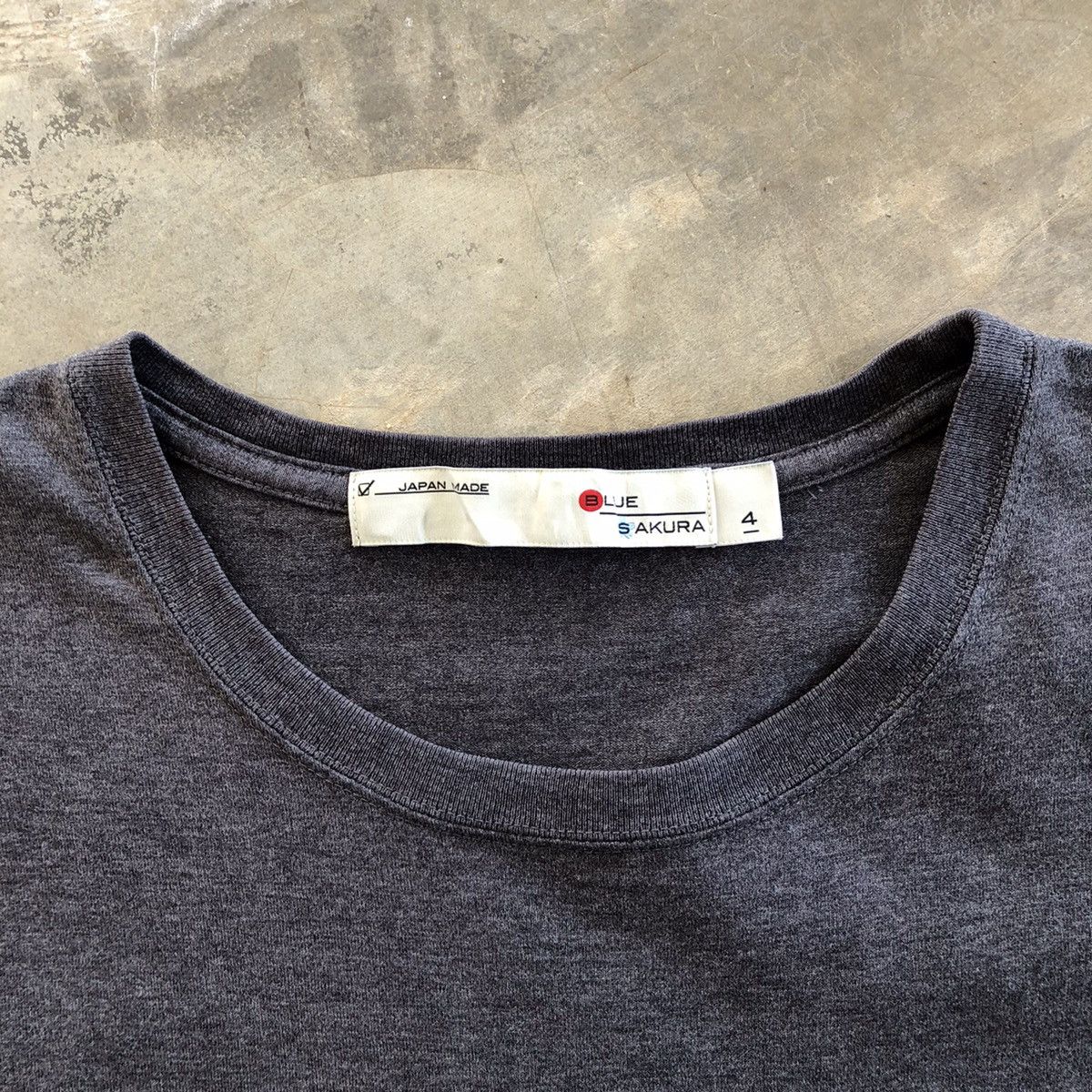 BLUE SAKURA Japan Selvedge Made Pocket T-Shirt