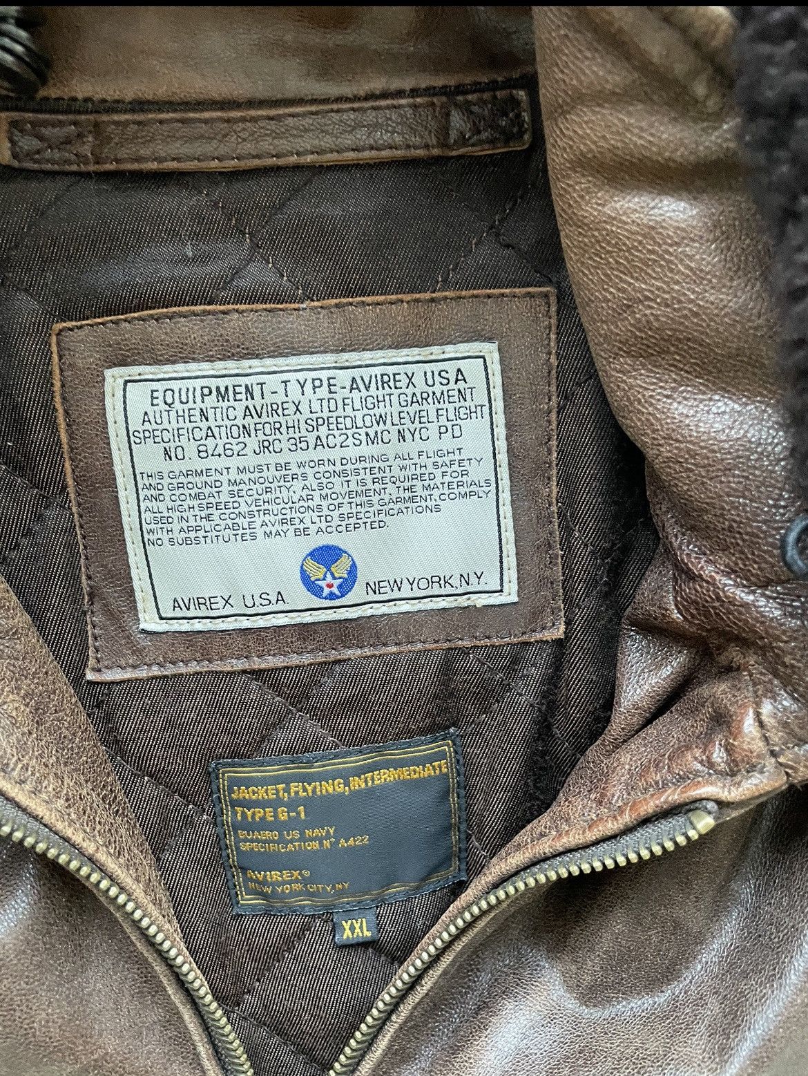 Avirex Leather Jacket Avirex Size US XL / EU 56 / 4 - 3 Thumbnail
