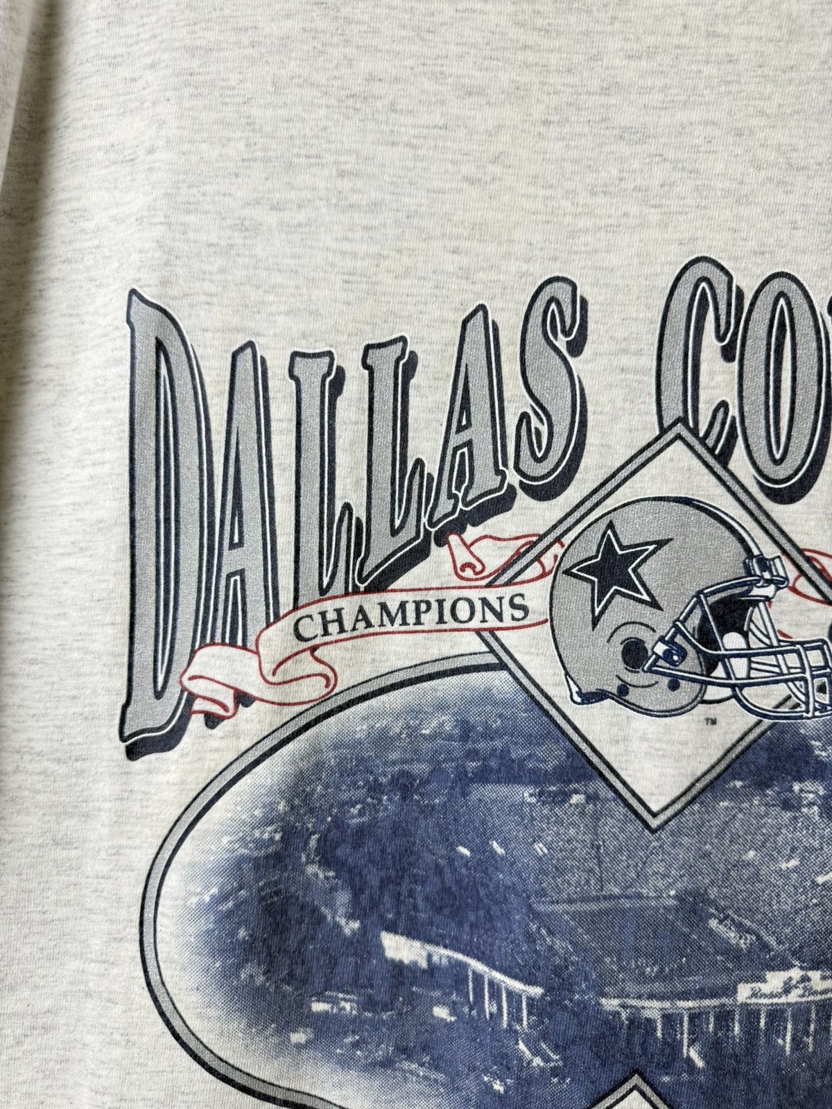 Vintage Rare 1992 NFL Dallas Cowboys Champions T Shirt Size US XL / EU 56 / 4 - 3 Thumbnail