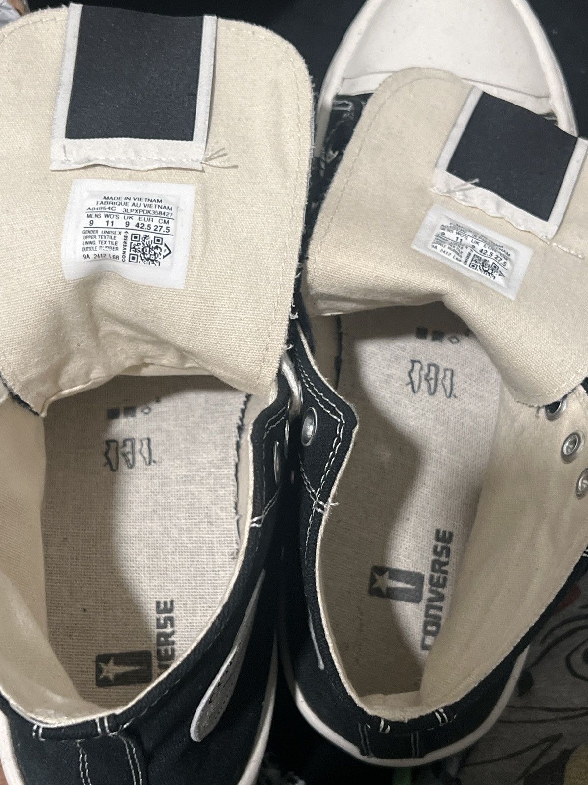 Converse × Rick Owens Drkshdw Converse rick owen allstar hi size 9 Size US 9 / EU 42 - 6 Thumbnail