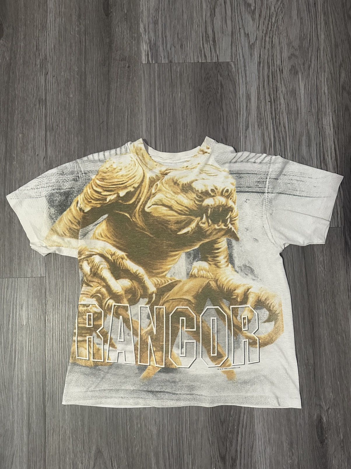 Star Wars × Vintage STAR WARS RANCOR T SHIRT 1996 MCQUARRIE VINTAGE 9OS ALL OVER Size US S / EU 44-46 / 1 - 1 Thumbnail