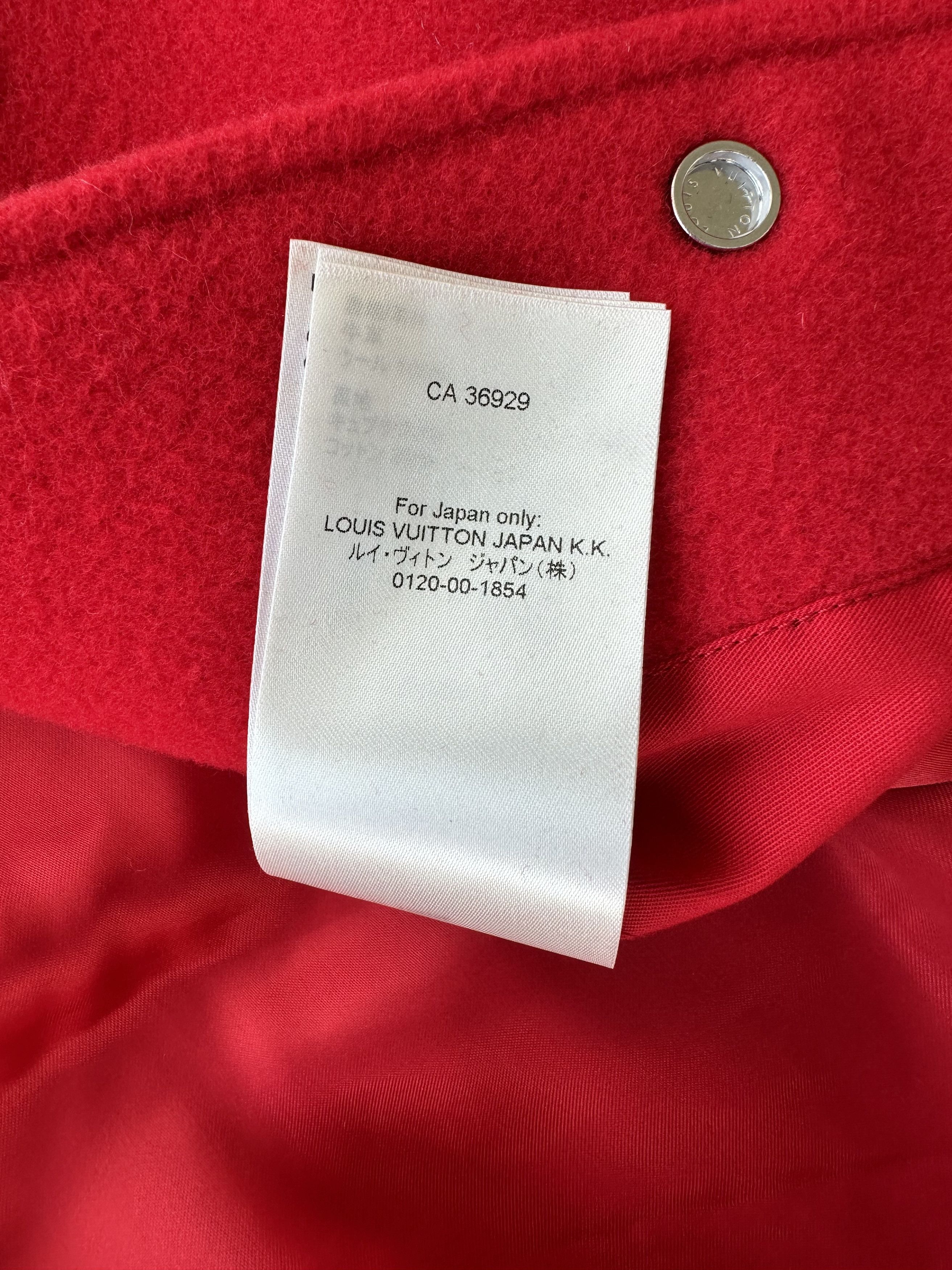 Louis Vuitton × Yayoi Kusama Louis Vuitton Yayoi Kusama Red & White Varsity Jacket Size US XXL / EU 58 / 5 - 10 Thumbnail