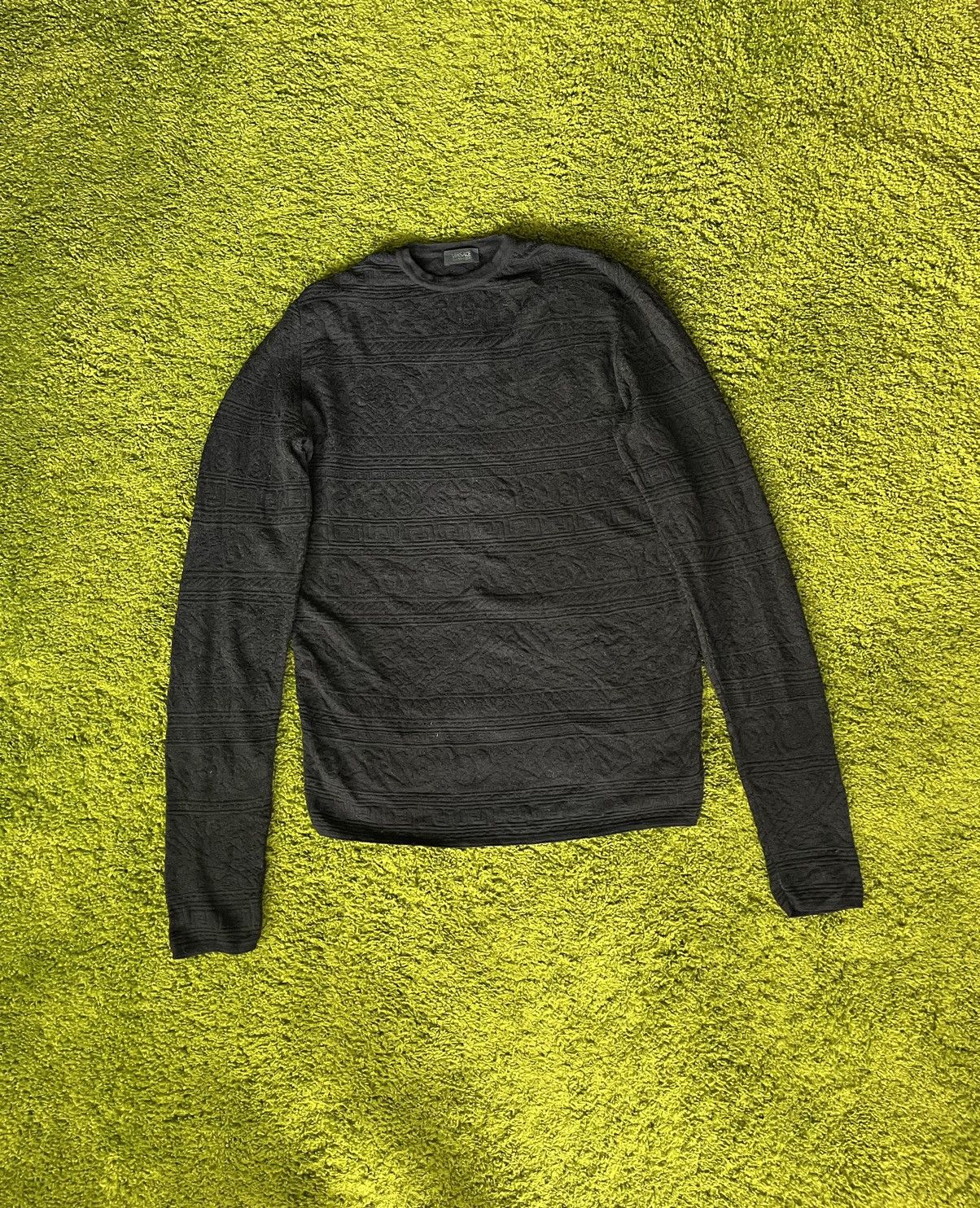 Versace × Vintage Gianni Versace V2 vintage textured wool sweater archive Size US L / EU 52-54 / 3 - 1 Thumbnail