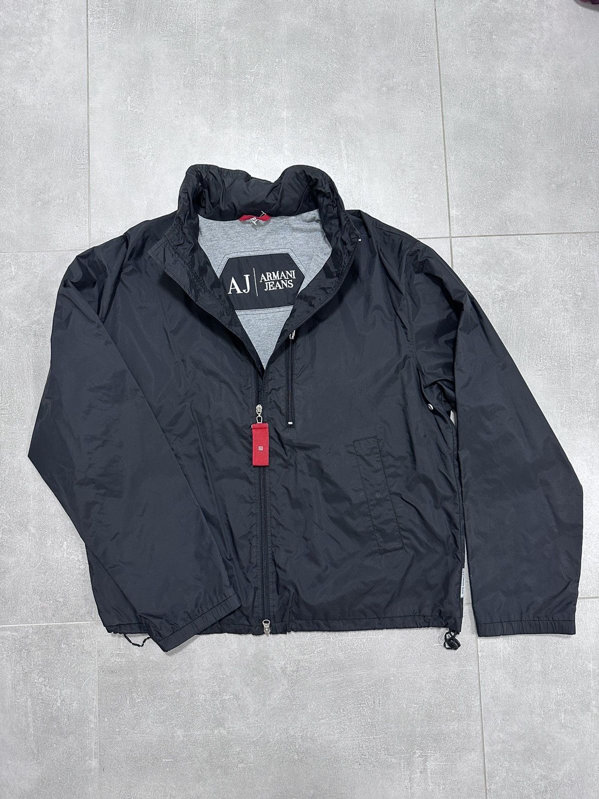 Armani × Designer × Vintage Armani Jeans Vintage Jacket Black Mens XL Size US XL / EU 56 / 4 - 1 Thumbnail