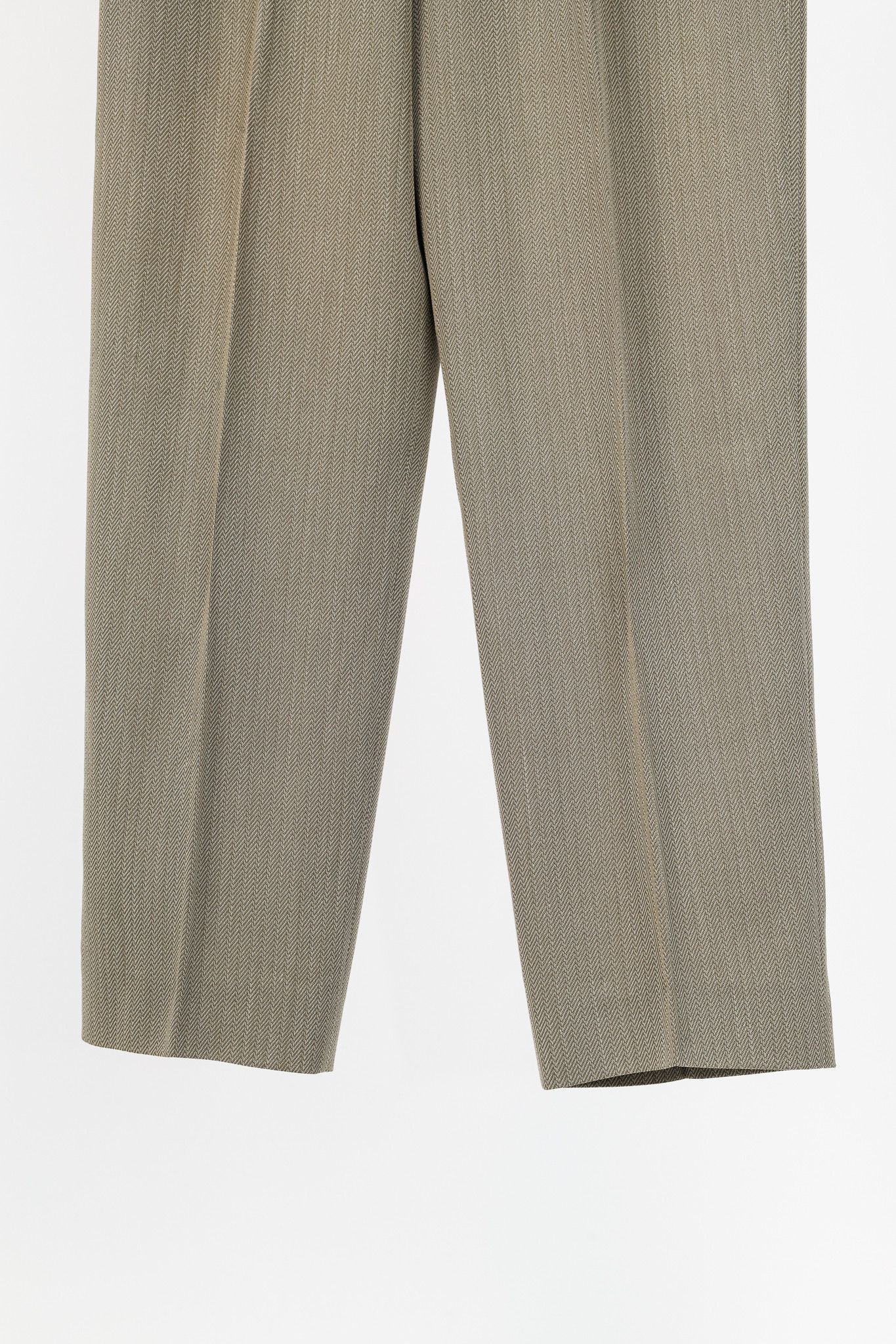 Escada Escada Margaretha Ley Vintage Taupe Virgin-Wool Trousers Size 29" - 5 Thumbnail