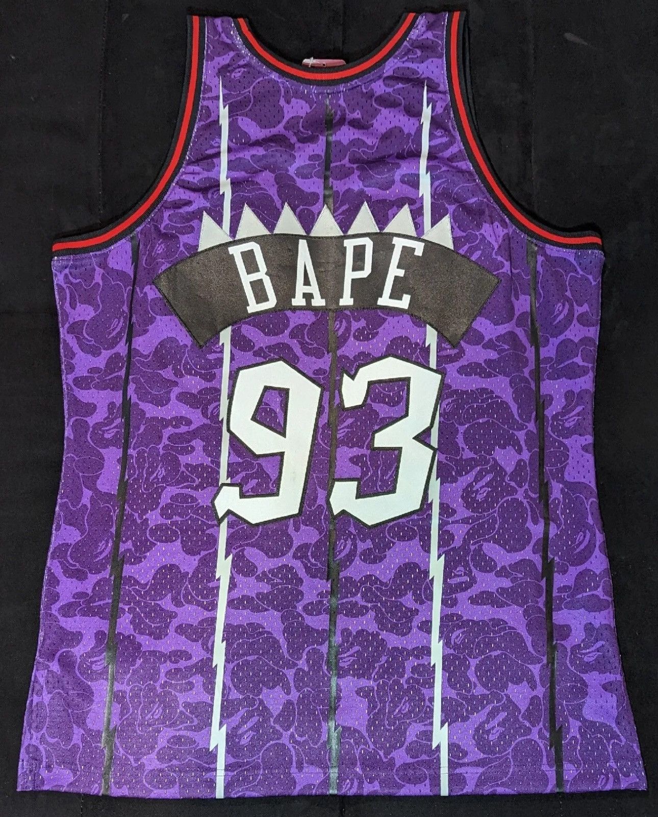 Bape × Mitchell & Ness Bape x Mitchell & Ness Toronto Raptors Swingman Jersey Size US L / EU 52-54 / 3 - 2 Thumbnail