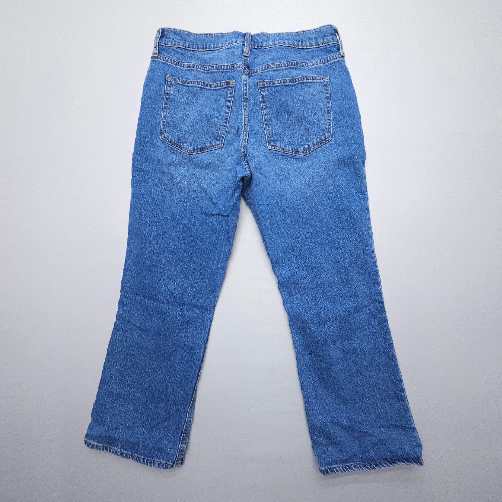 J.Crew J.CREW Jeans Mid Rise Flare Crop 28 Blue Denim 24" Inseam 5-Pocket City Vintage: No Size 28" / US 6 / IT 42 - 2 Thumbnail
